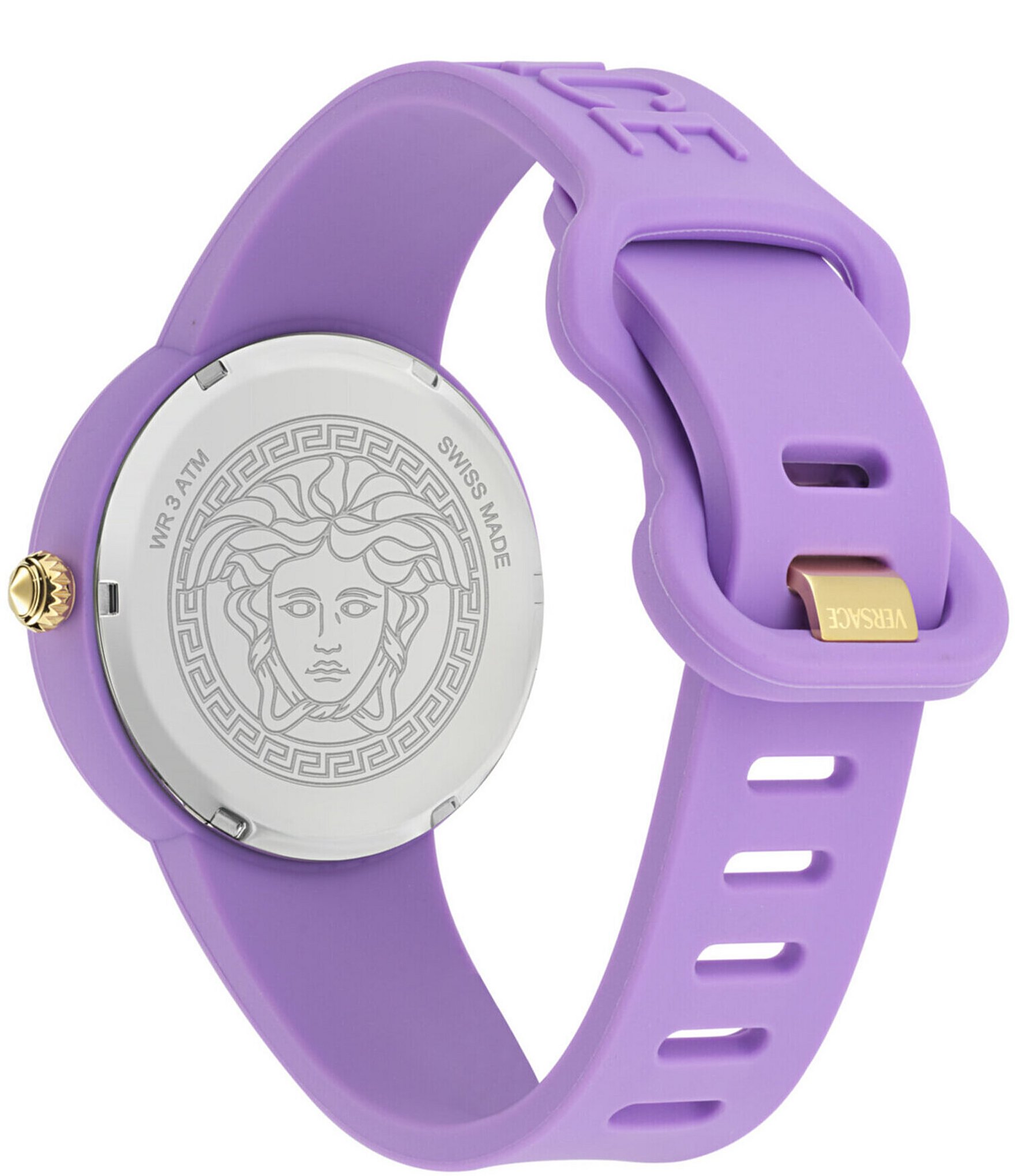 Versace Women's Medusa Pop Quartz Analog Silicone Strap Watch Set