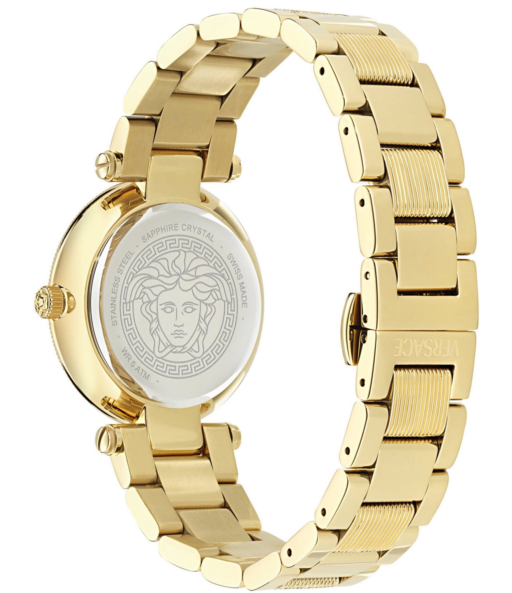 Versace Women's Reve Analog Gold Tone Stainless Steel Bracelet Watch