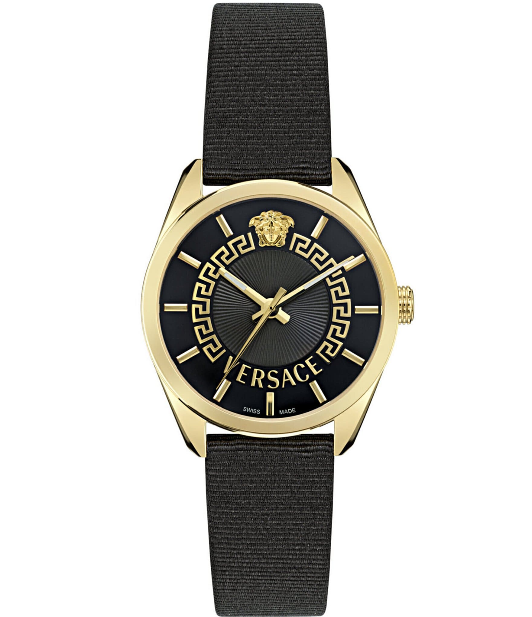 Versace Women's V-Circle Analog Strap Watch