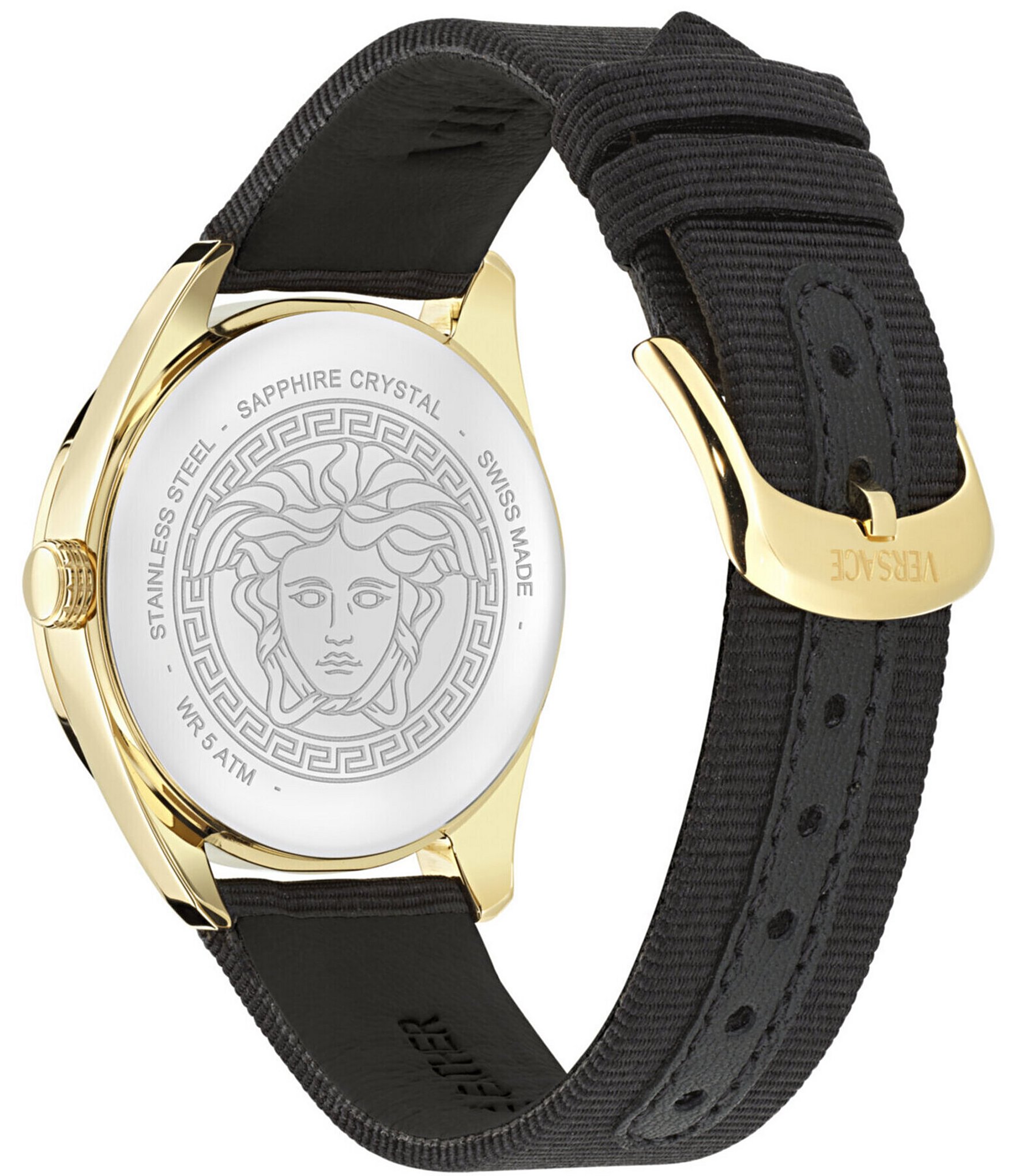 Versace Women's V-Circle Analog Strap Watch