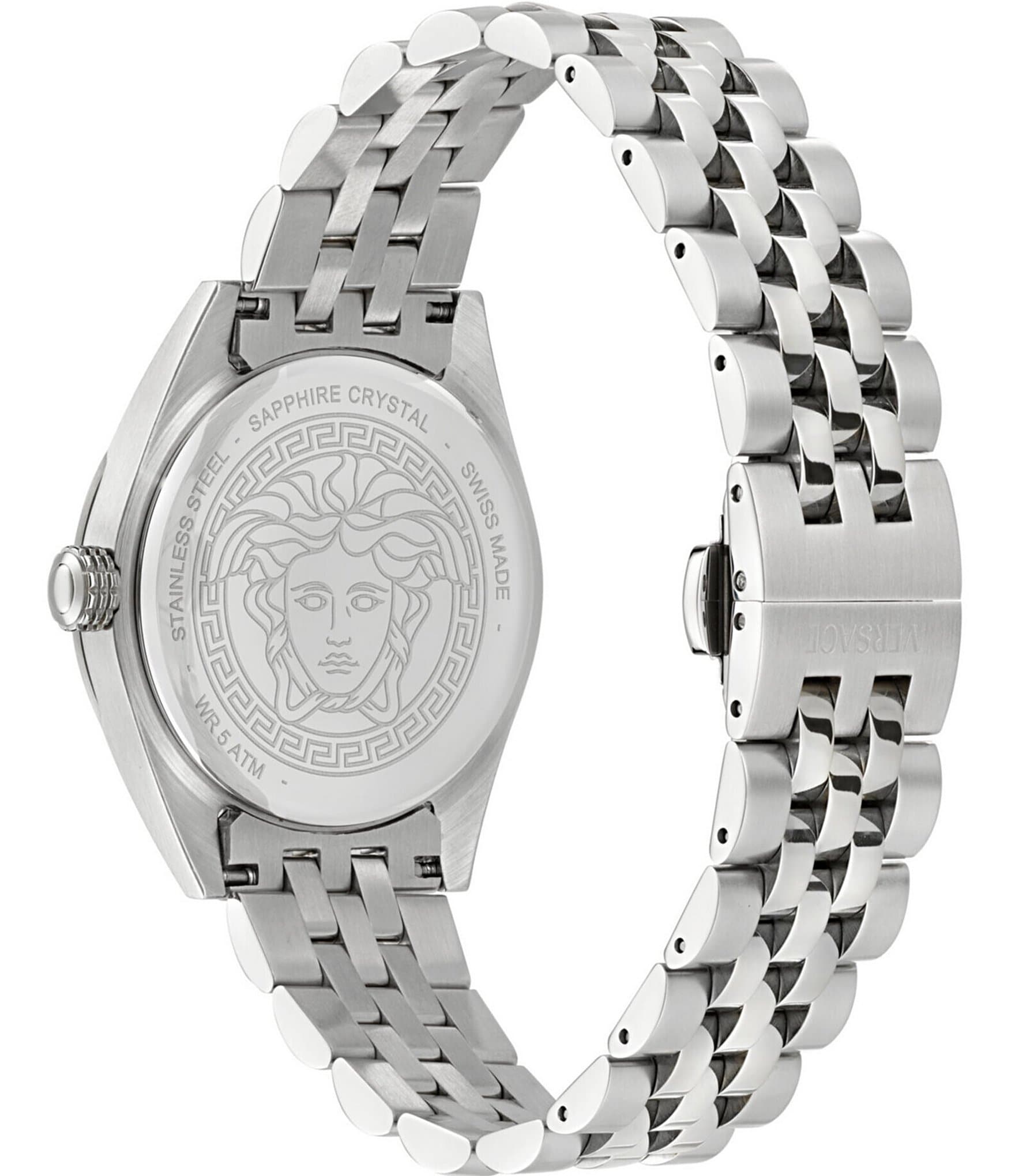 Versace Women's V-Code Quartz Analog Stainless Steel Bracelet Watch