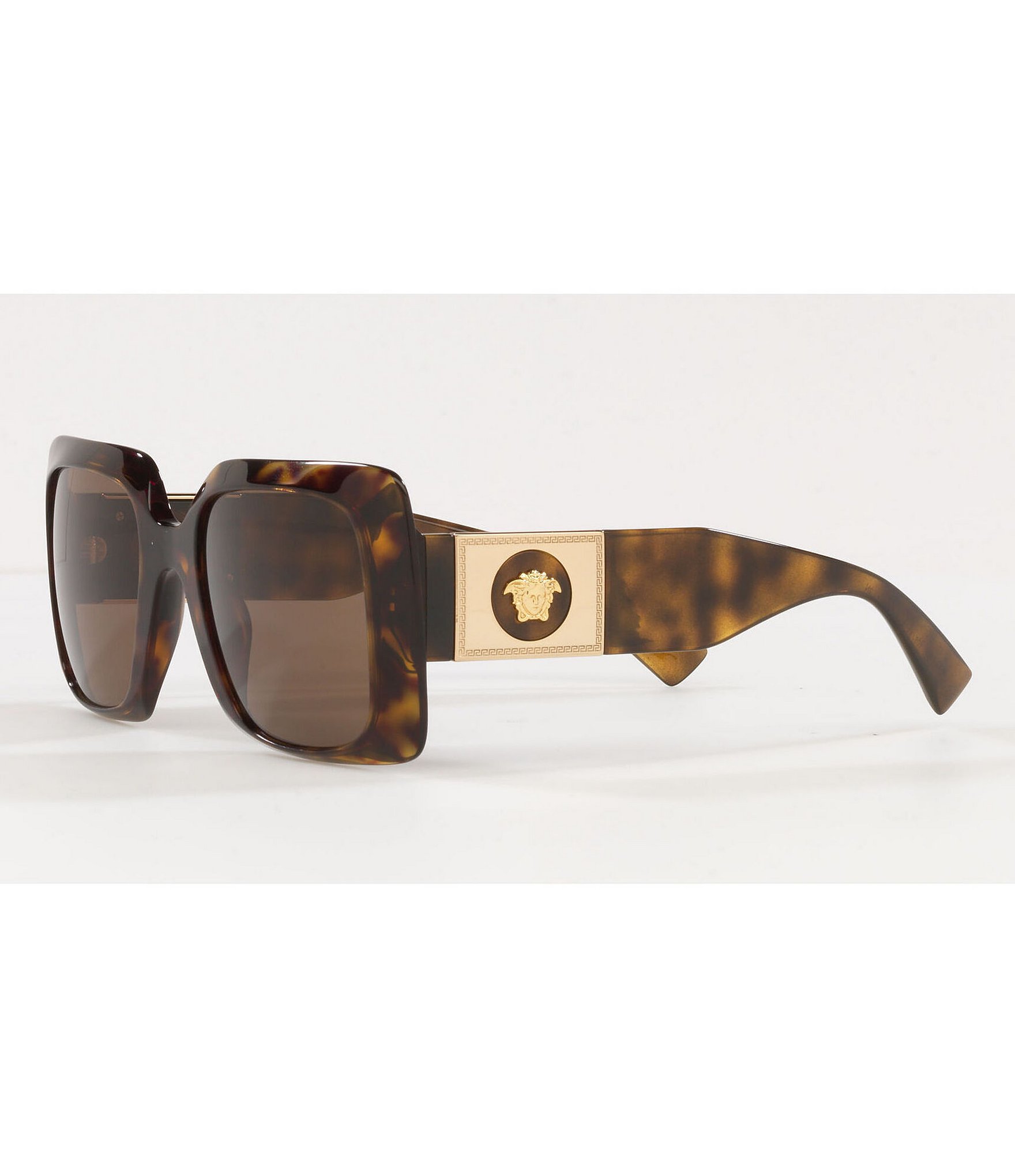 Versace Women's Ve4405 Square Havana 54mm Sunglasses