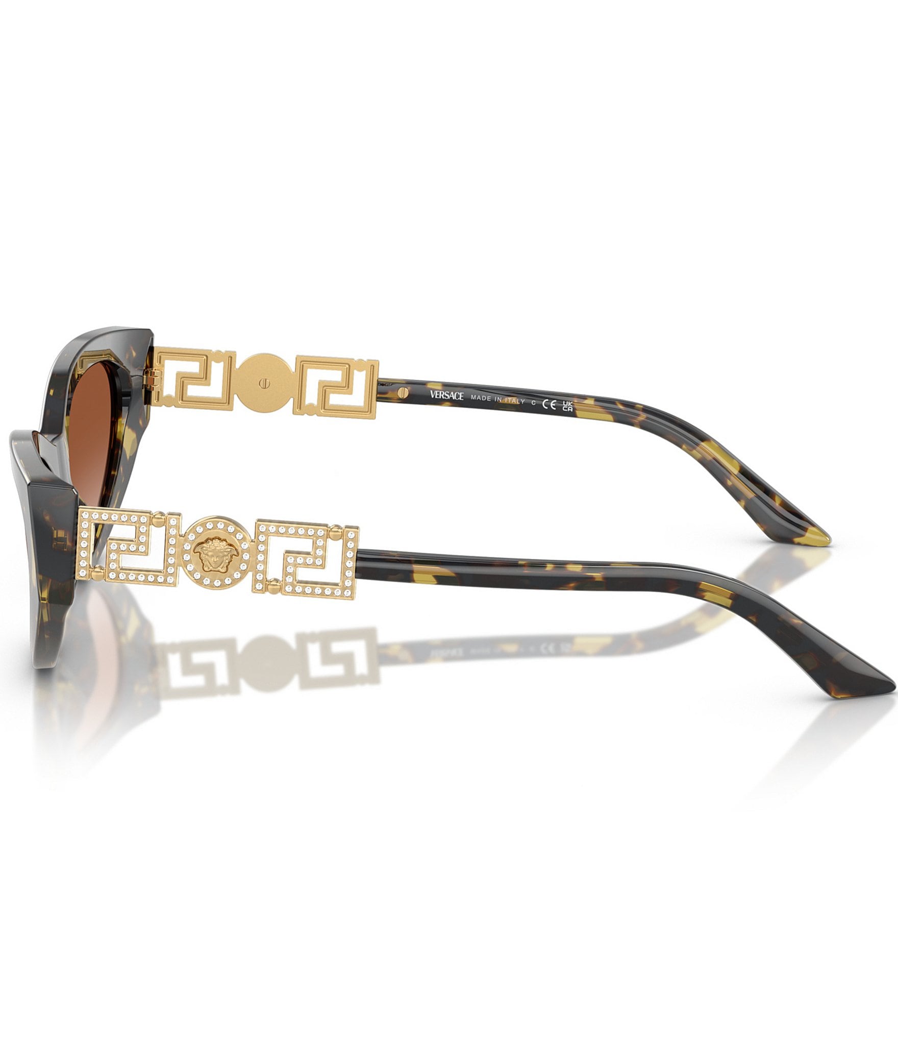 Versace Women's VE4470B 56mm Havana Cat Eye Sunglasses