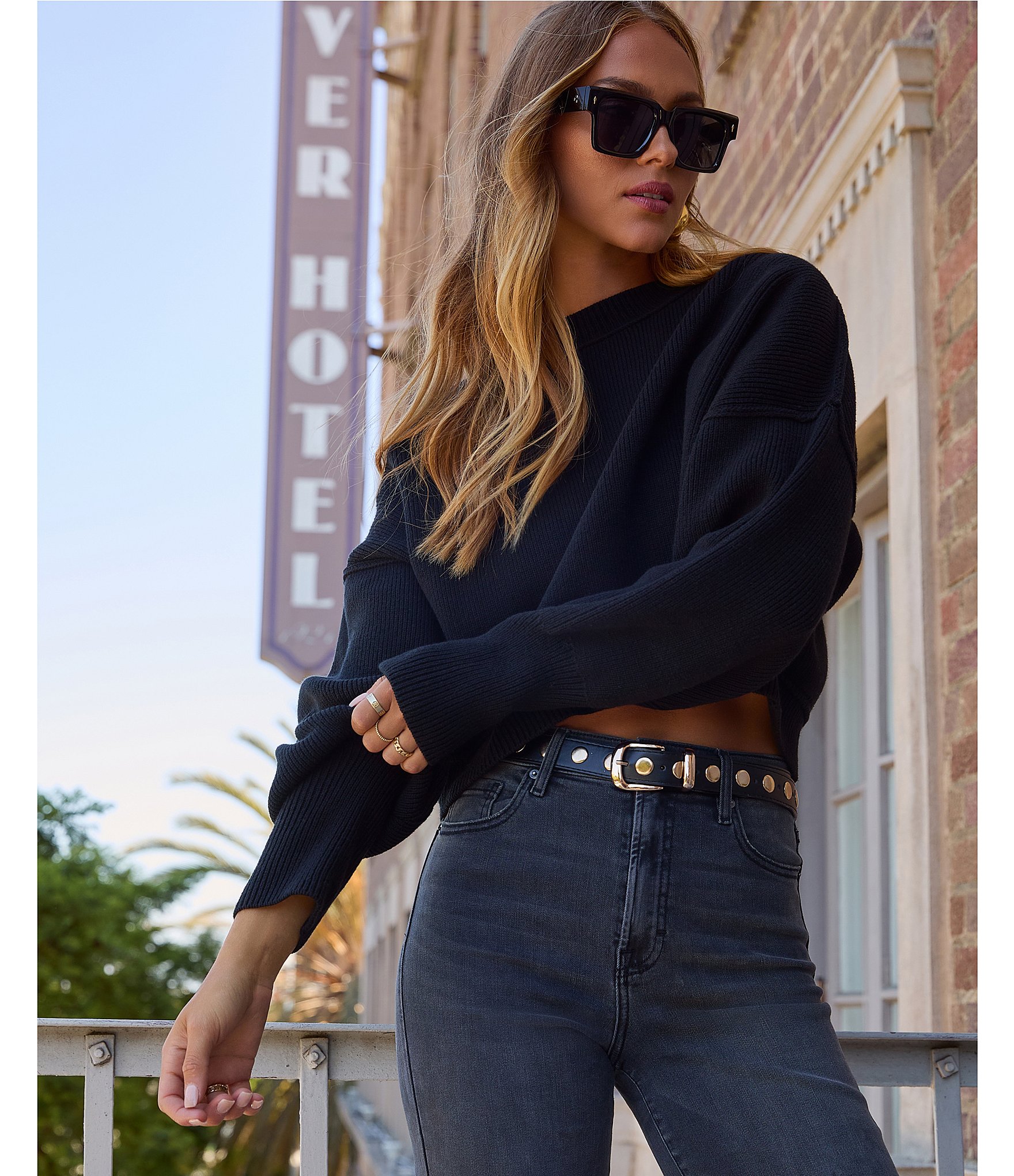 VICI Collection Cropped Sweater