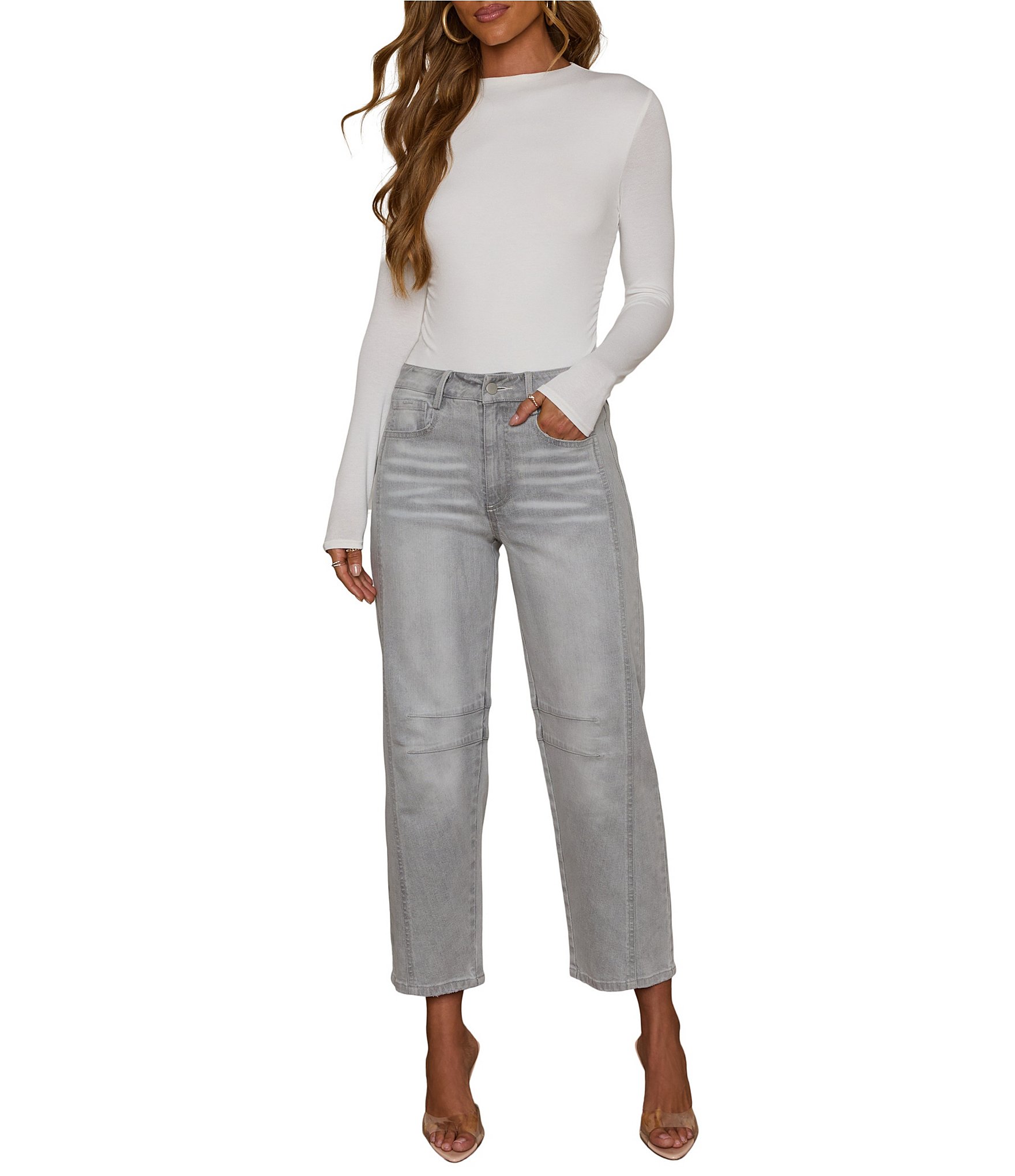 VICI Collection Denim Barrel Jeans