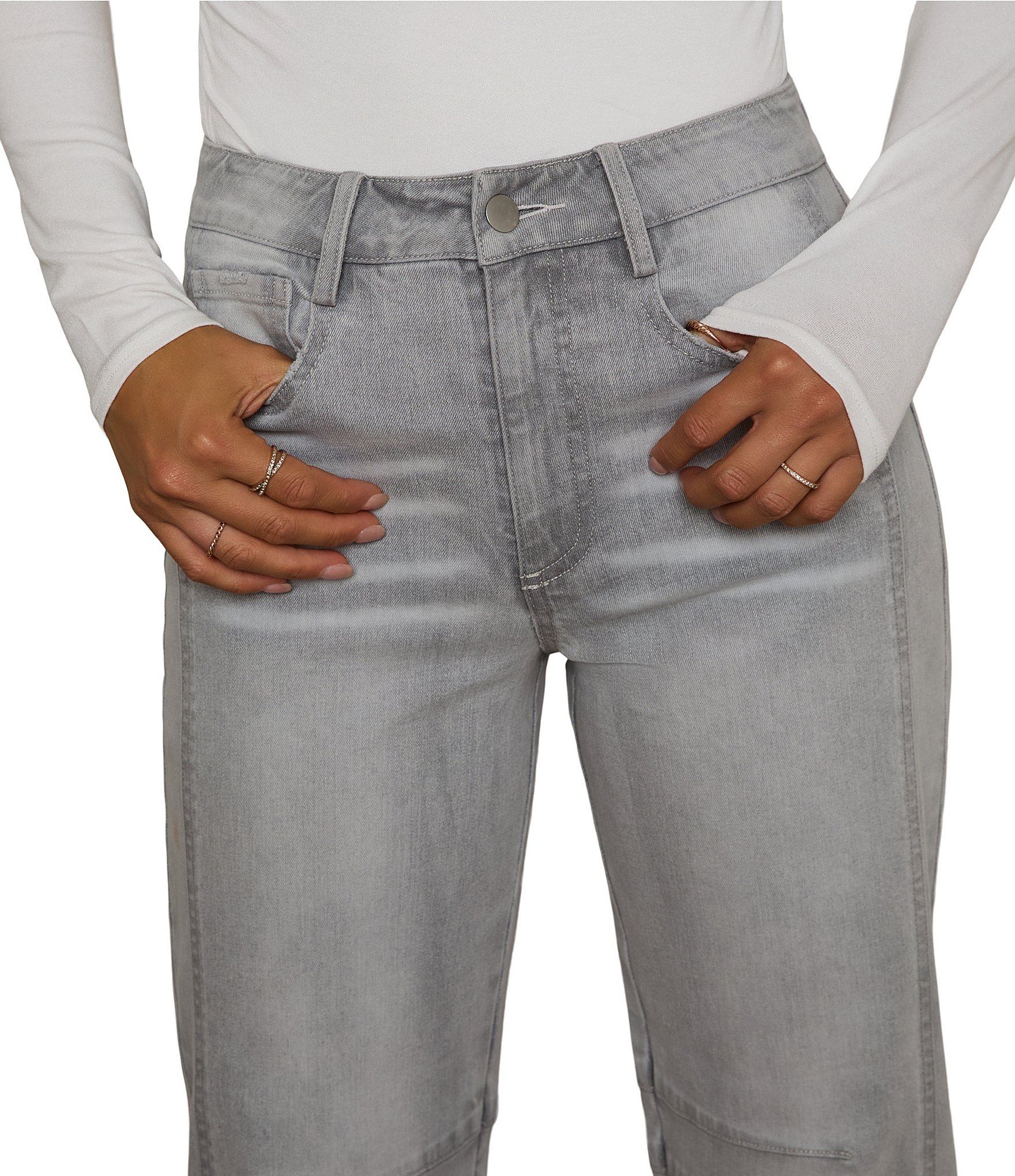 VICI Collection Denim Barrel Jeans