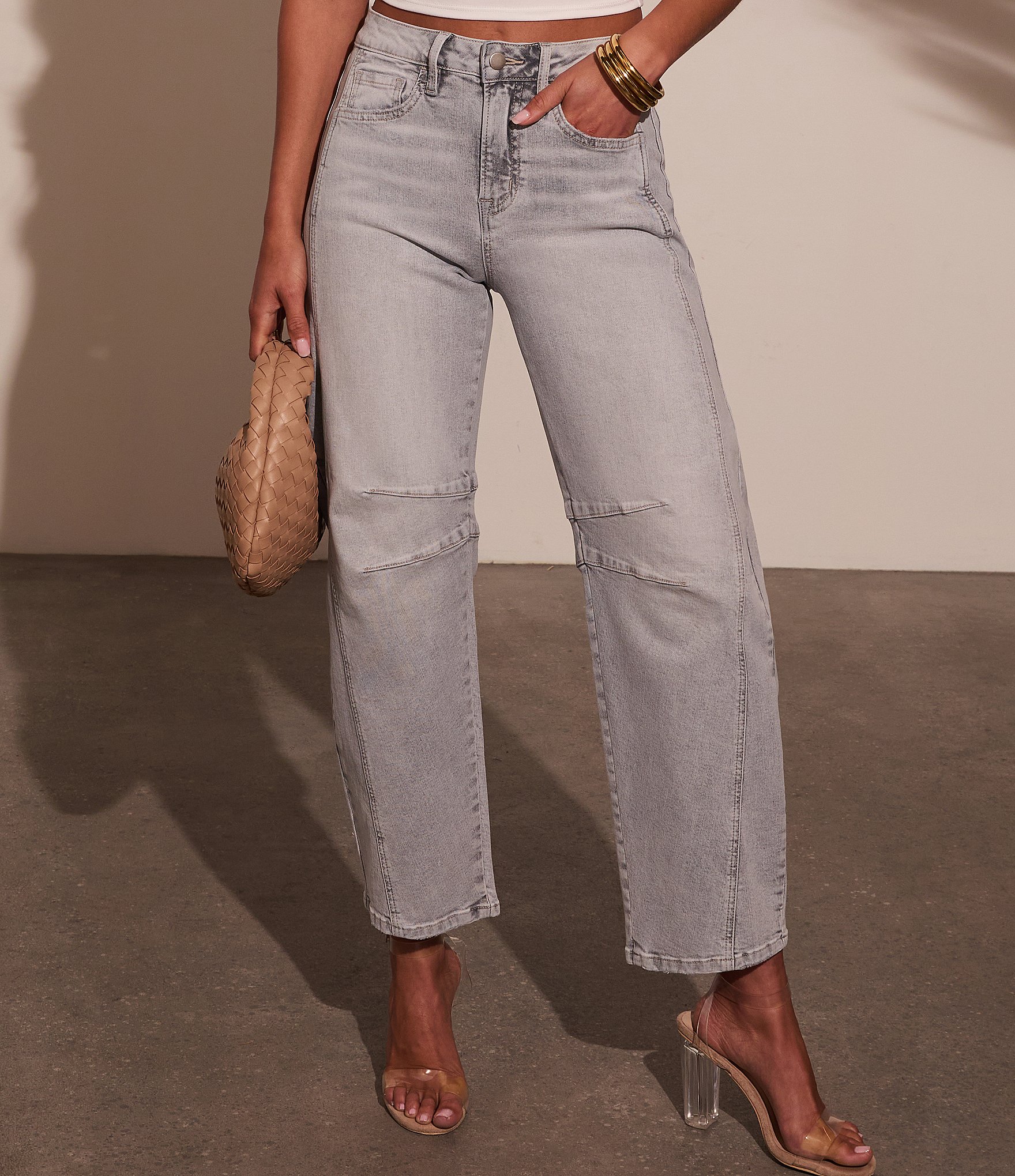 VICI Collection Denim Barrel Jeans
