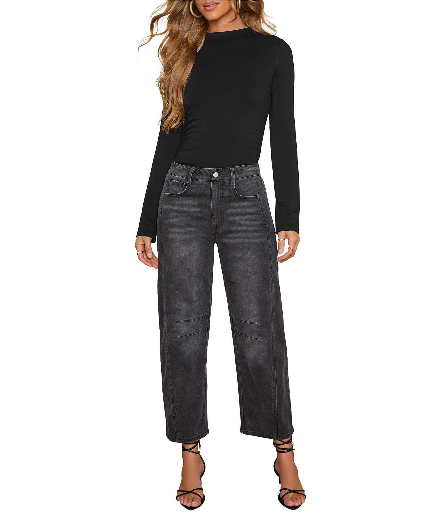 VICI Collection Denim Barrel Jeans