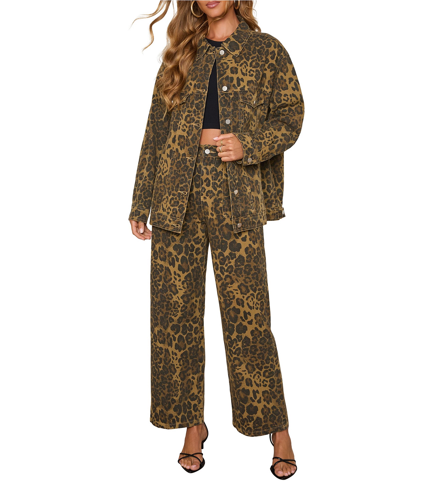 VICI Collection Leopard Influencer Coordinating Jacket