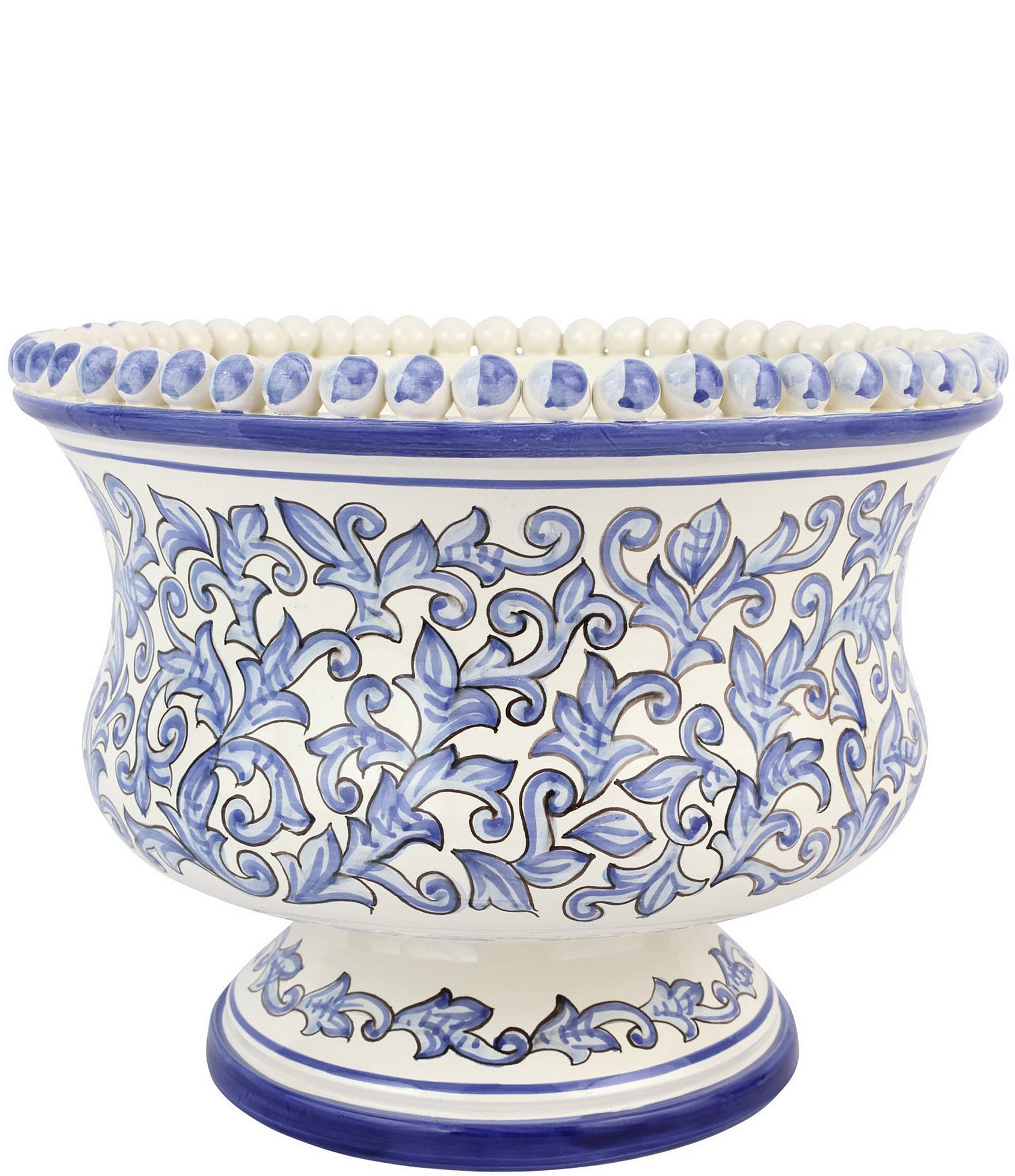 VIETRI Scorrimento Blu Collection Large Planter