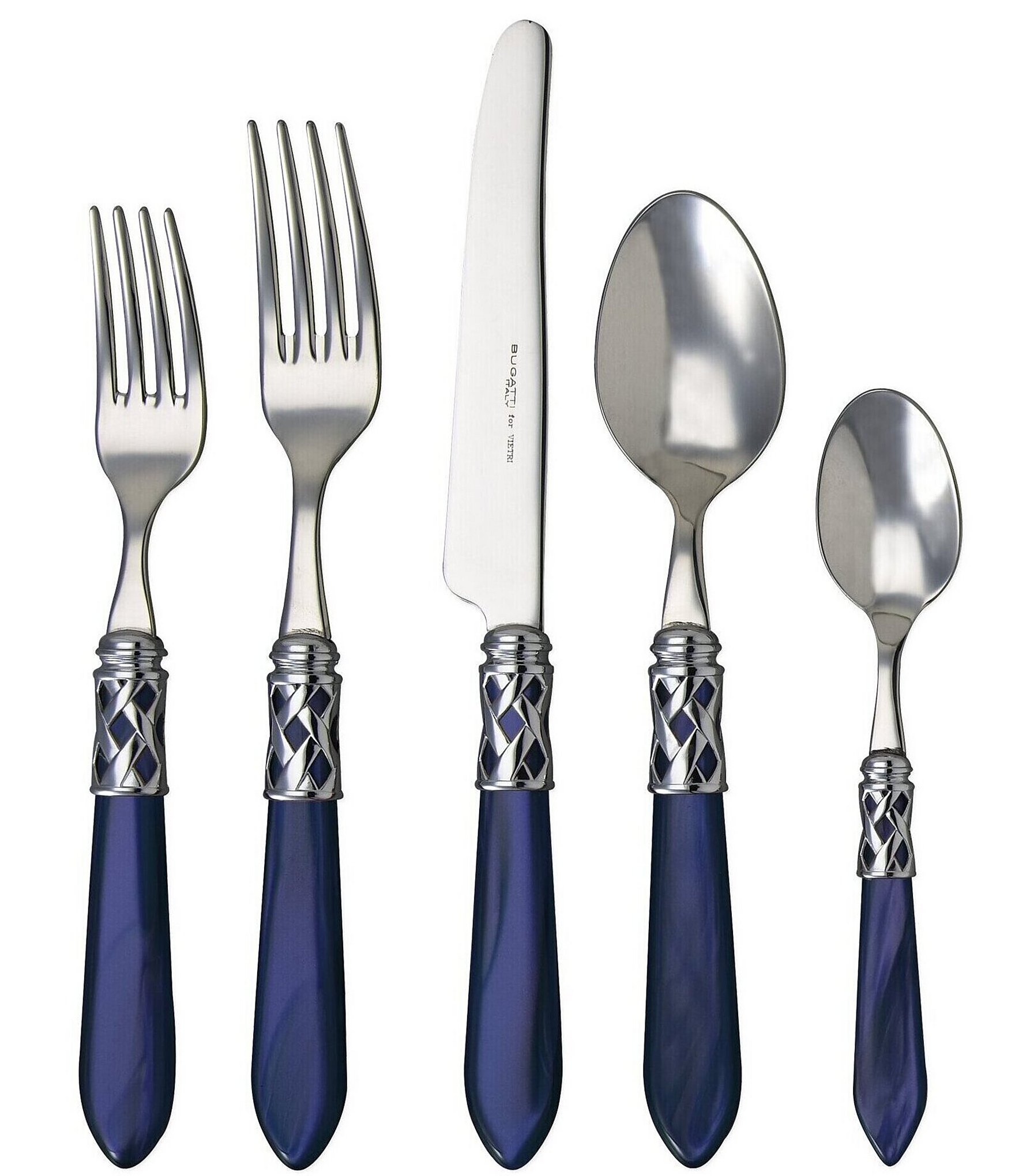 VIETRI Aladdin Brilliant 5-Piece Stainless Steel Flatware Set