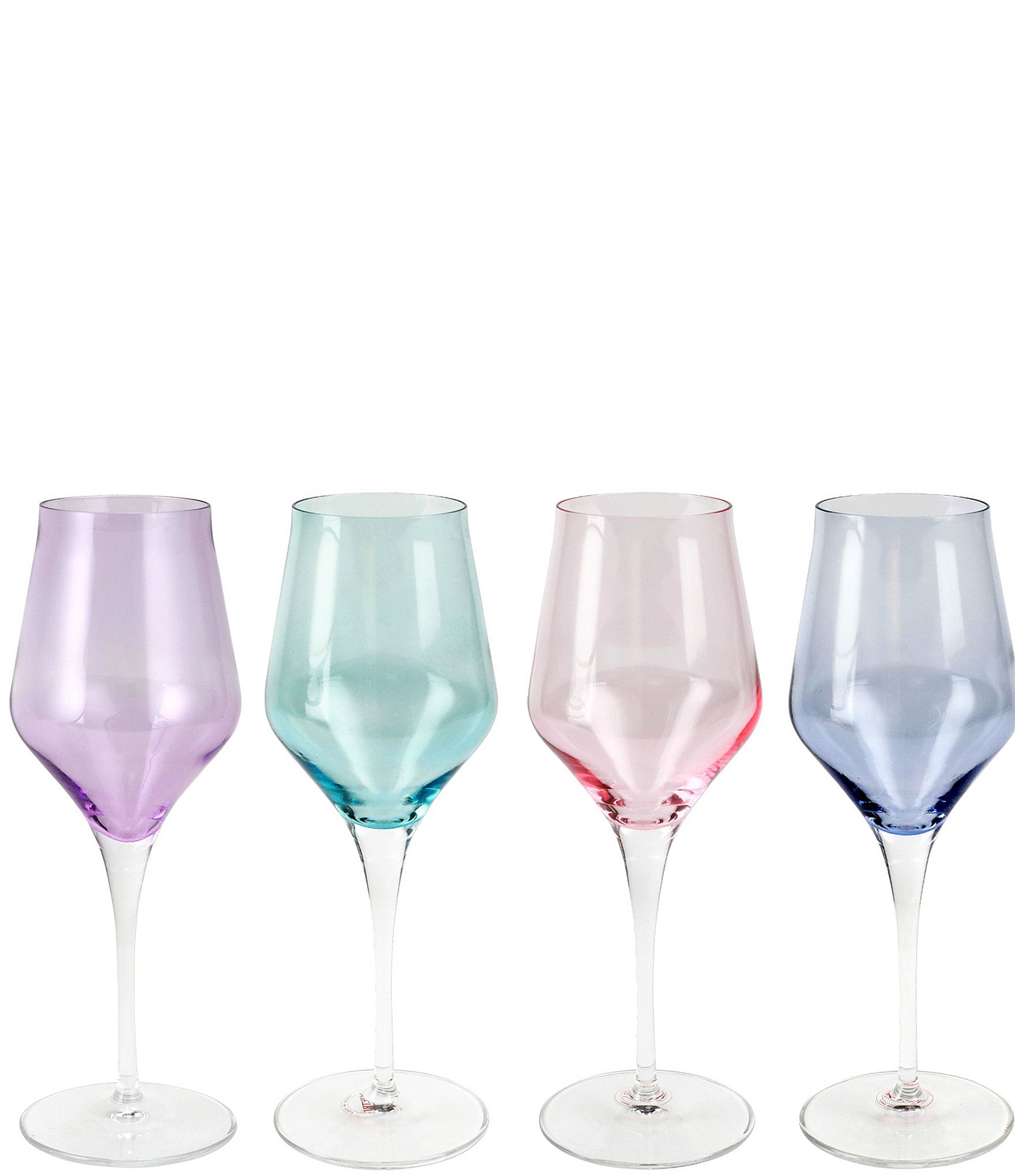 Vietri Contessa Assorted Wine Glasses - Set of 4