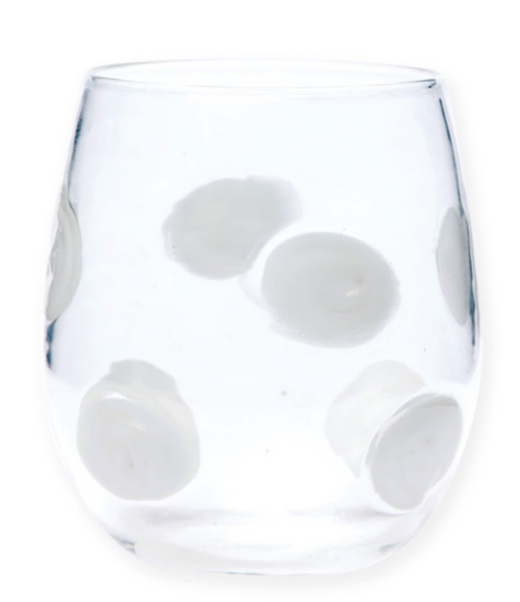 VIETRI Drop Stemless Wine Glass