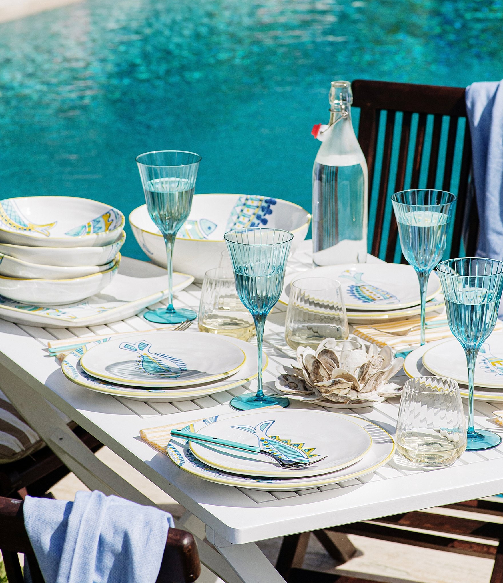 VIETRI Elba's Fish Collection Pasta Bowl