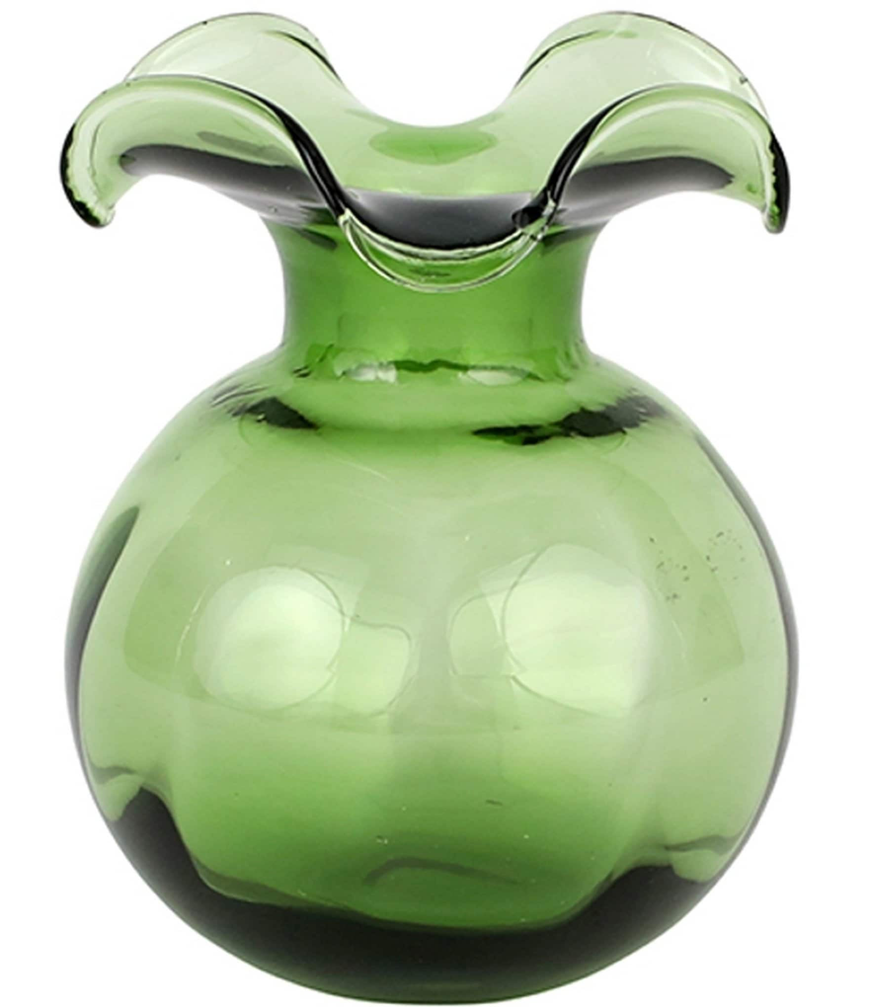 VIETRI Hibiscus Glass Bud Vase