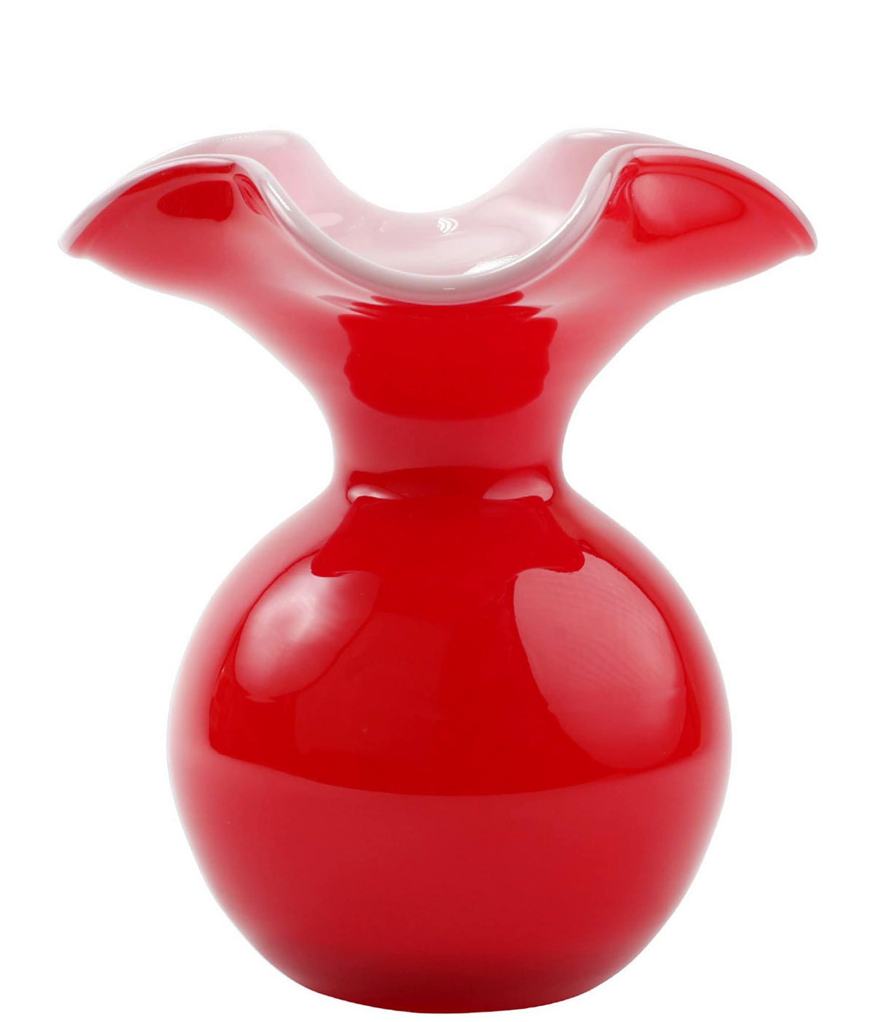 VIETRI Hibiscus Small Fluted Vase