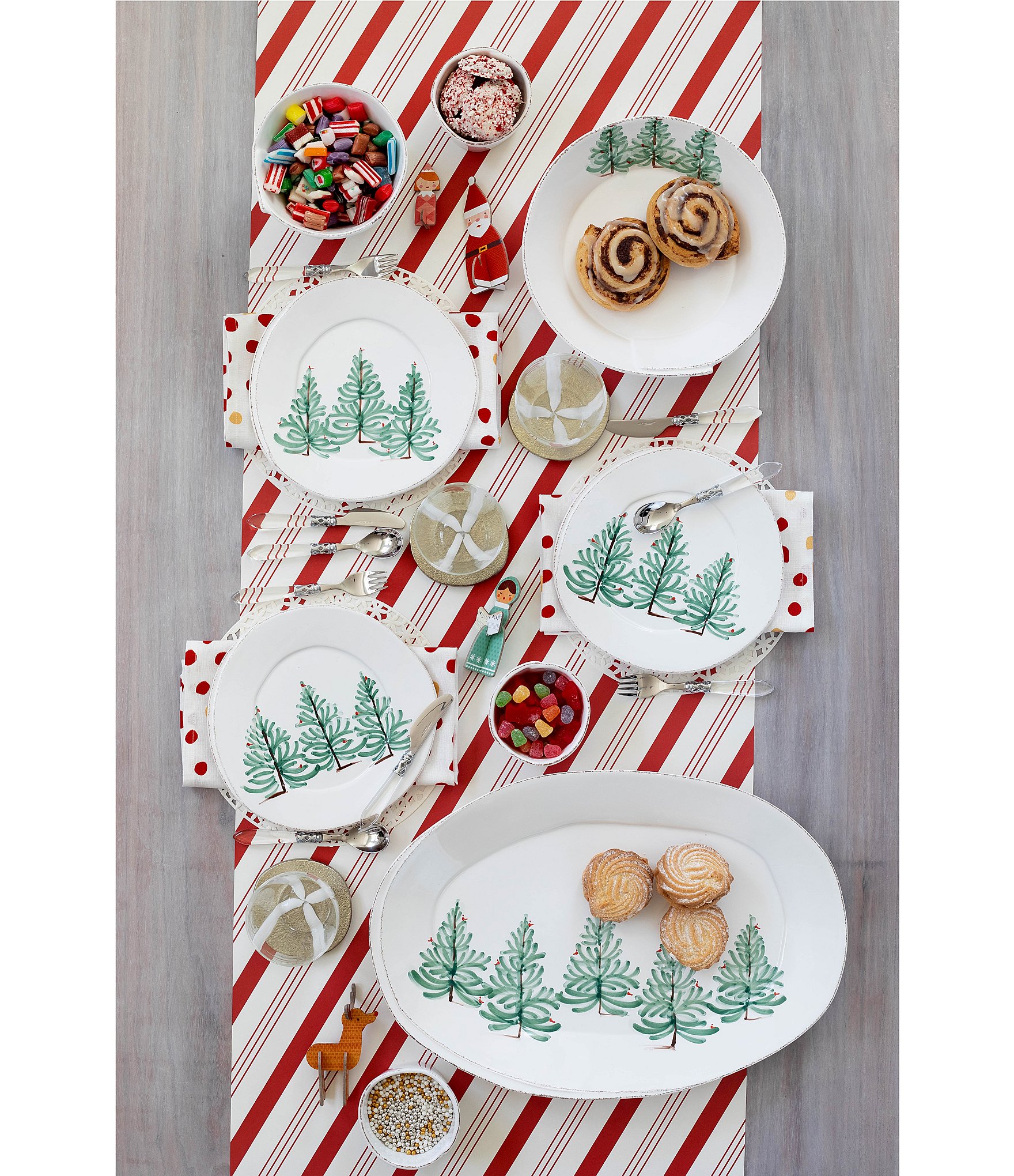 VIETRI Lastra Holiday 4-Piece Place Setting