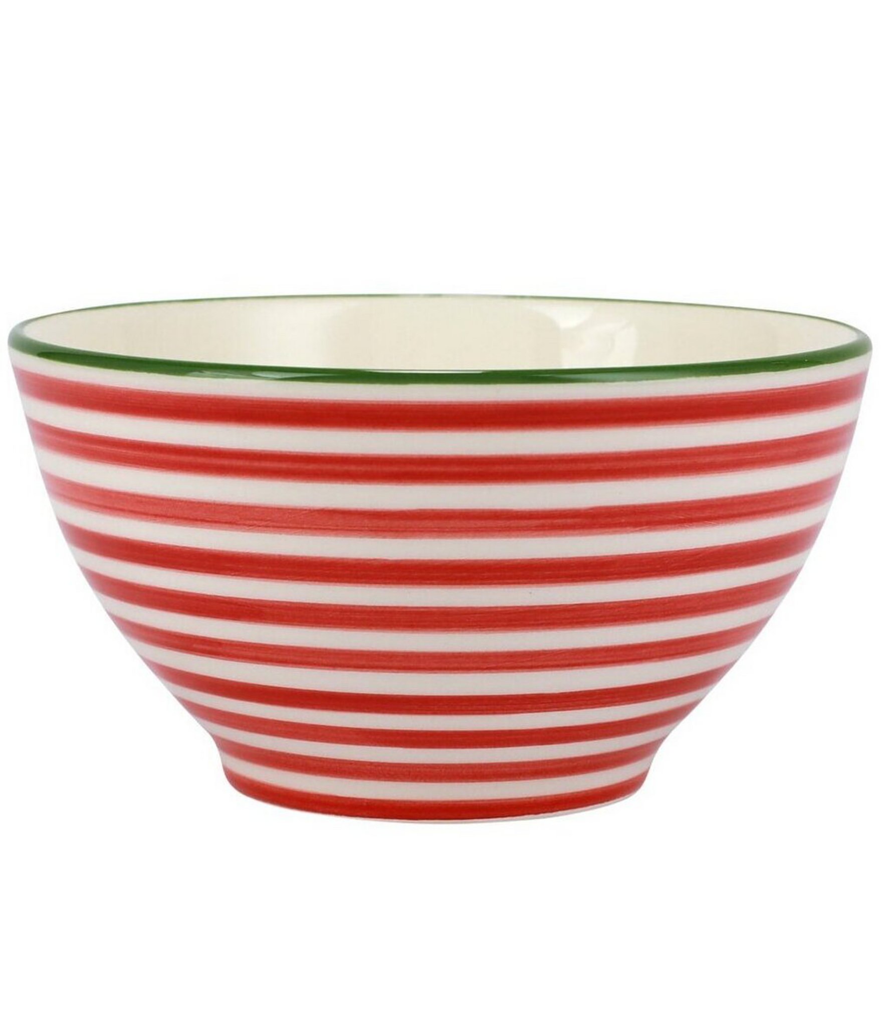 VIETRI Mistletoe Stripe Cereal Bowl Dillard s