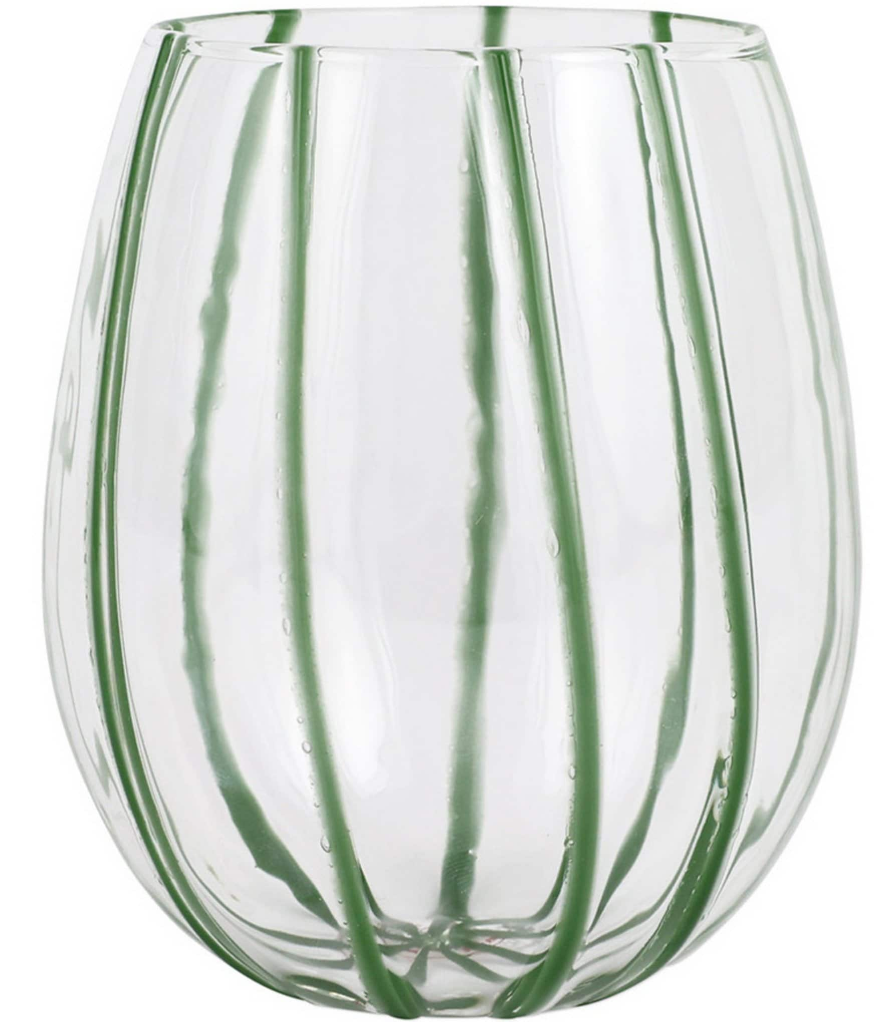 VIETRI Nuovo Stripe Stemless Wine Glass