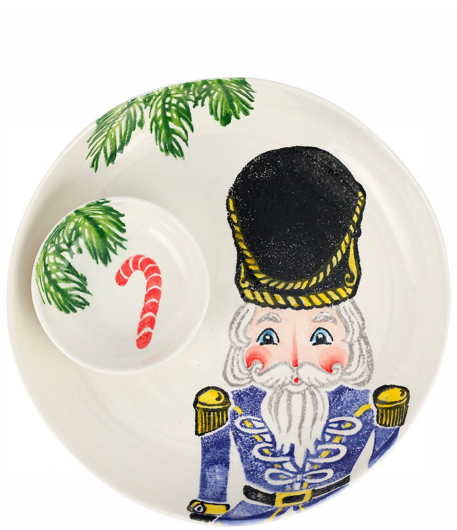 VIETRI Nutcrackers Chip and Dip Set