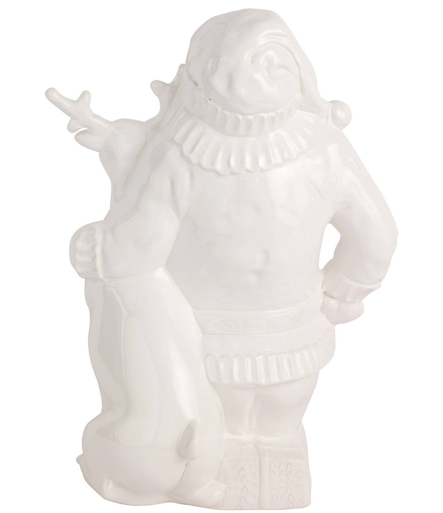 VIETRI Pietra Natale Figural Santa with Deer Figurine