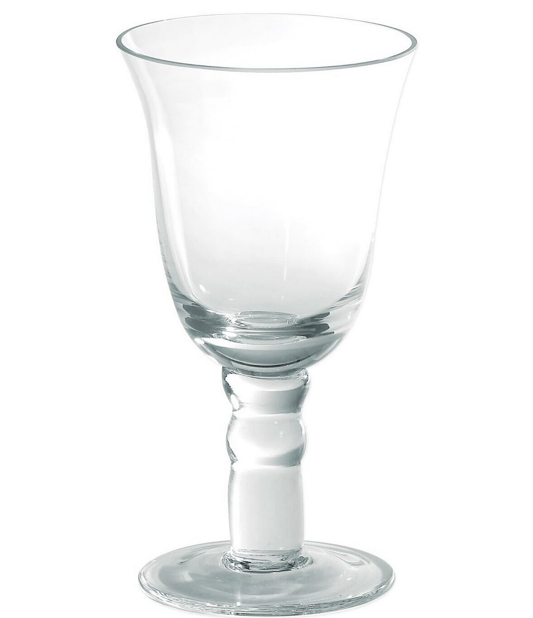 Clear Stemless Wine Glass, Hand-Blown in Guatemala