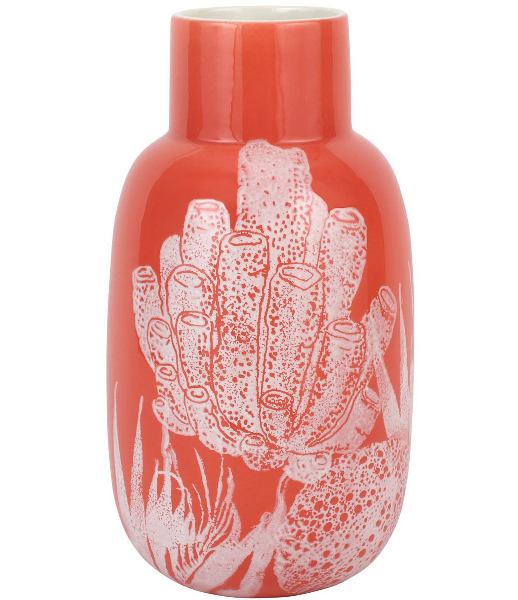 VIETRI Reef Collection Reef Coral Fluted Vase