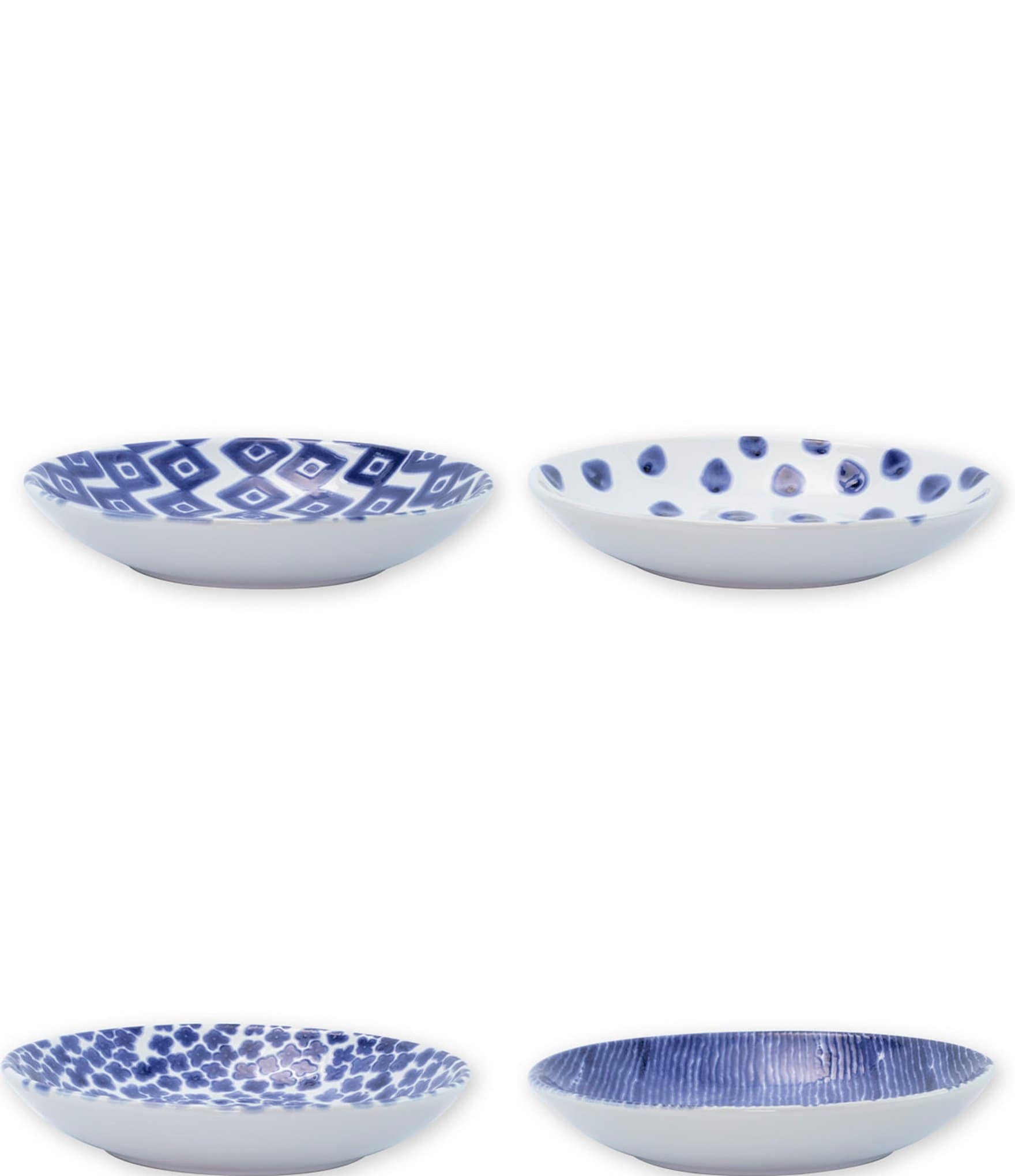 VIETRI Santorini Assorted Pasta Bowls Set of 4