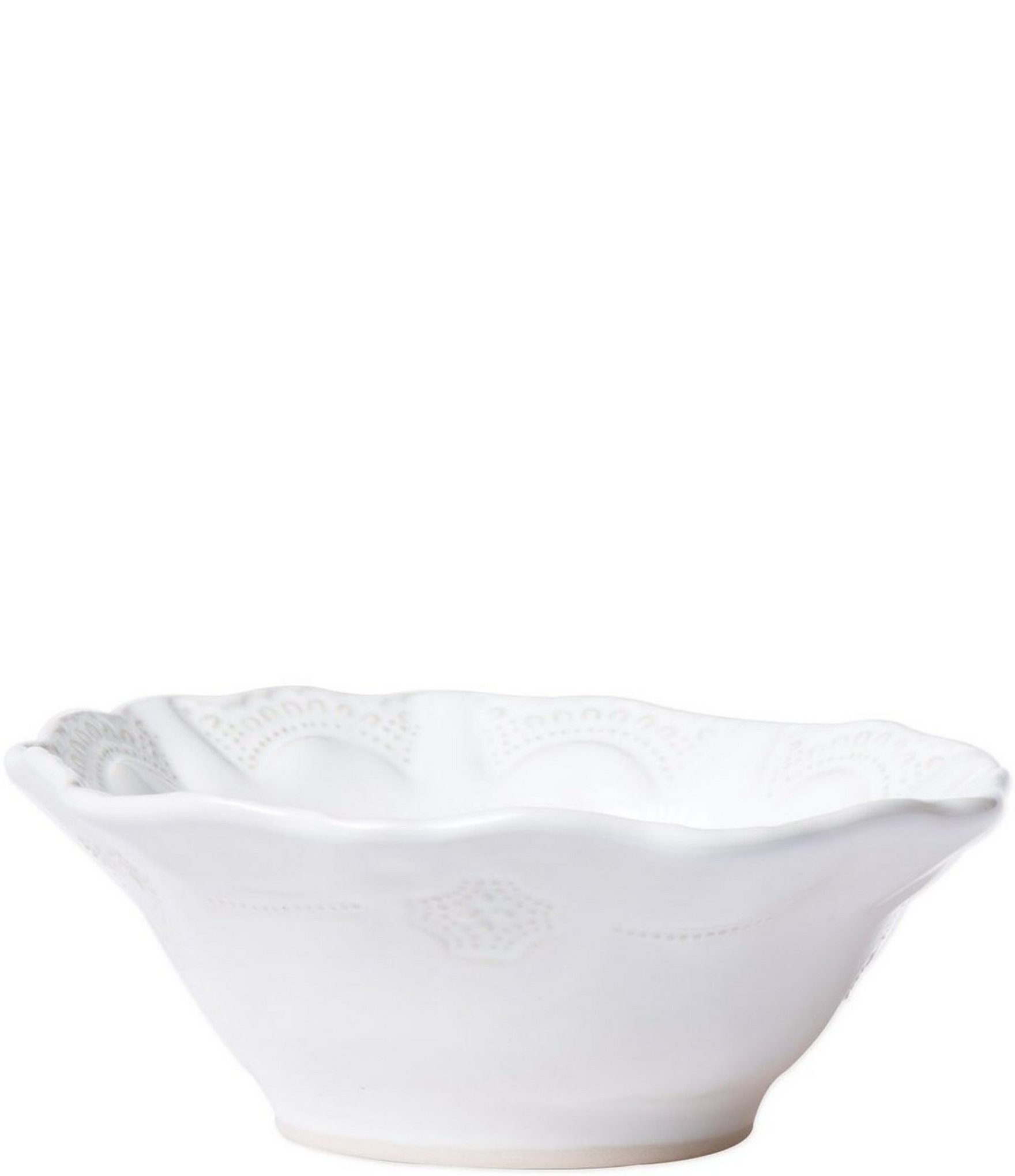 VIETRI Sinc Incanto Stone White Lace Cereal Bowl