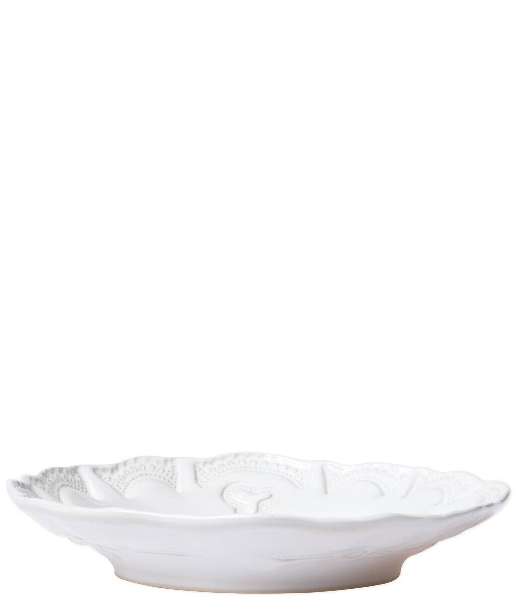 VIETRI Sinc Incanto Stone White Lace Pasta Bowl