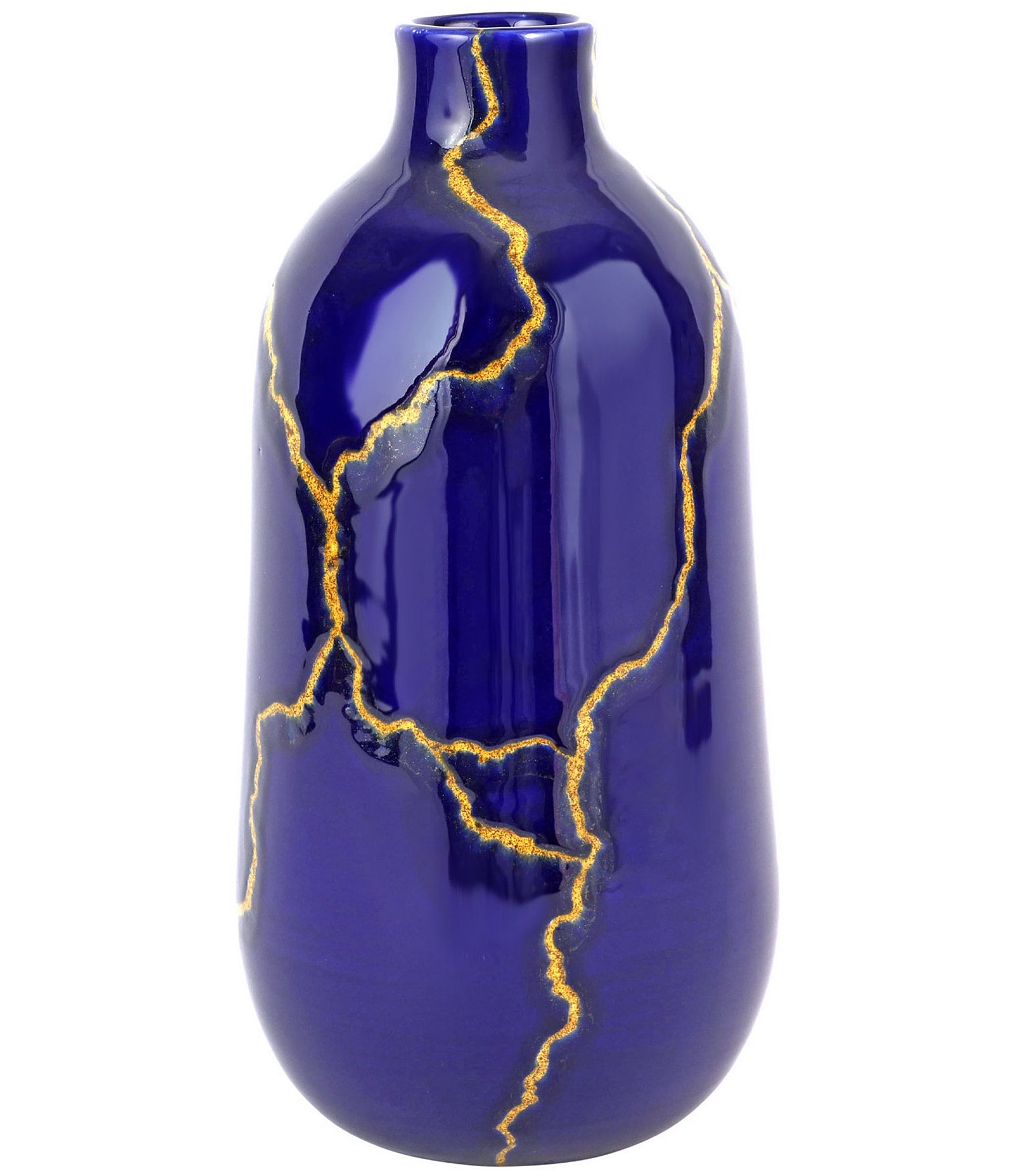 VIETRI Storia Blue Collection Medium Vase