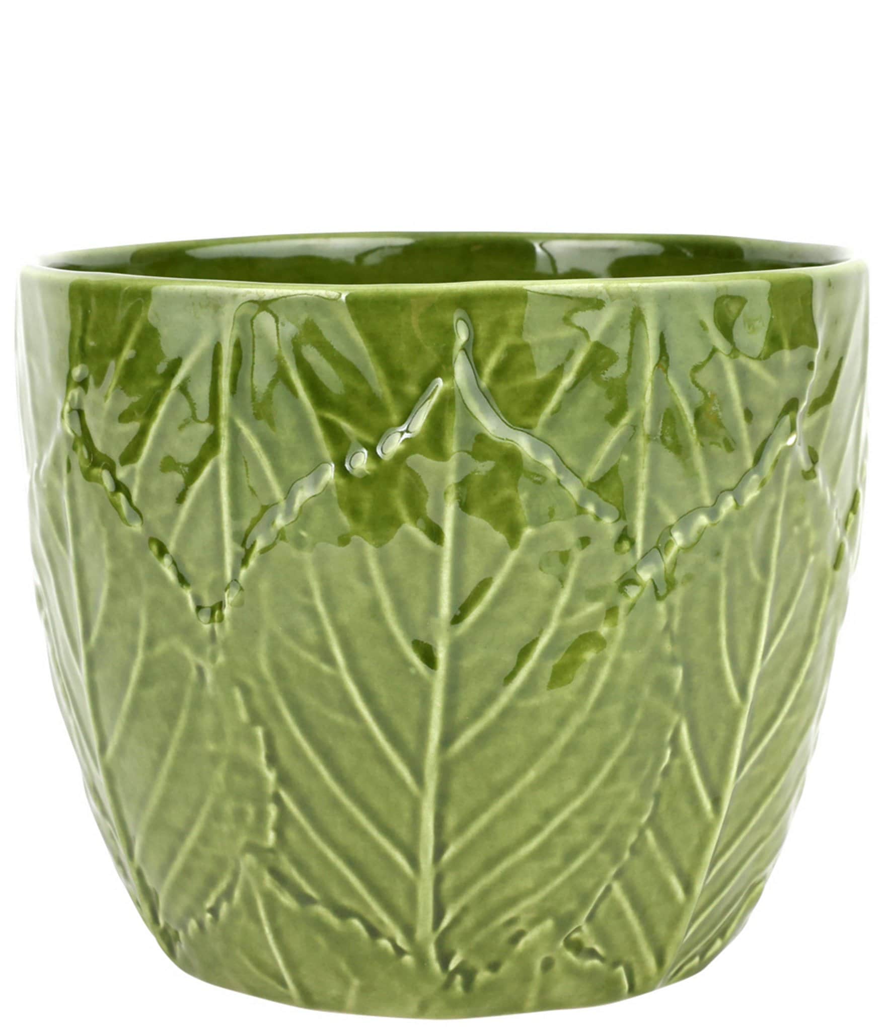 VIETRI Viva Garden Embossed Leaves Cachepot | Dillard's