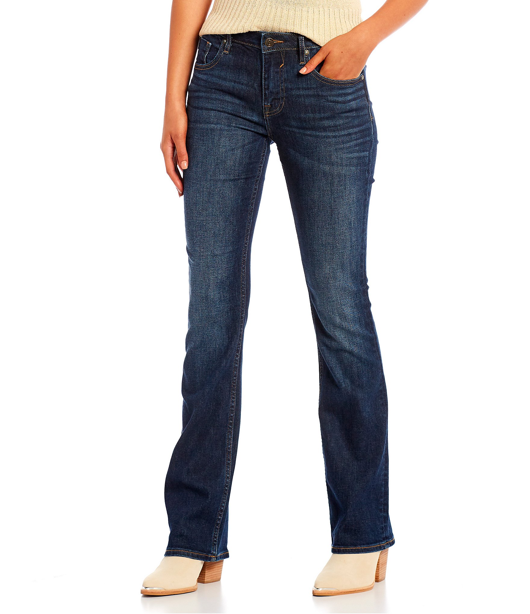 Vigoss Mid Rise Bootcut Jeans | Dillard's