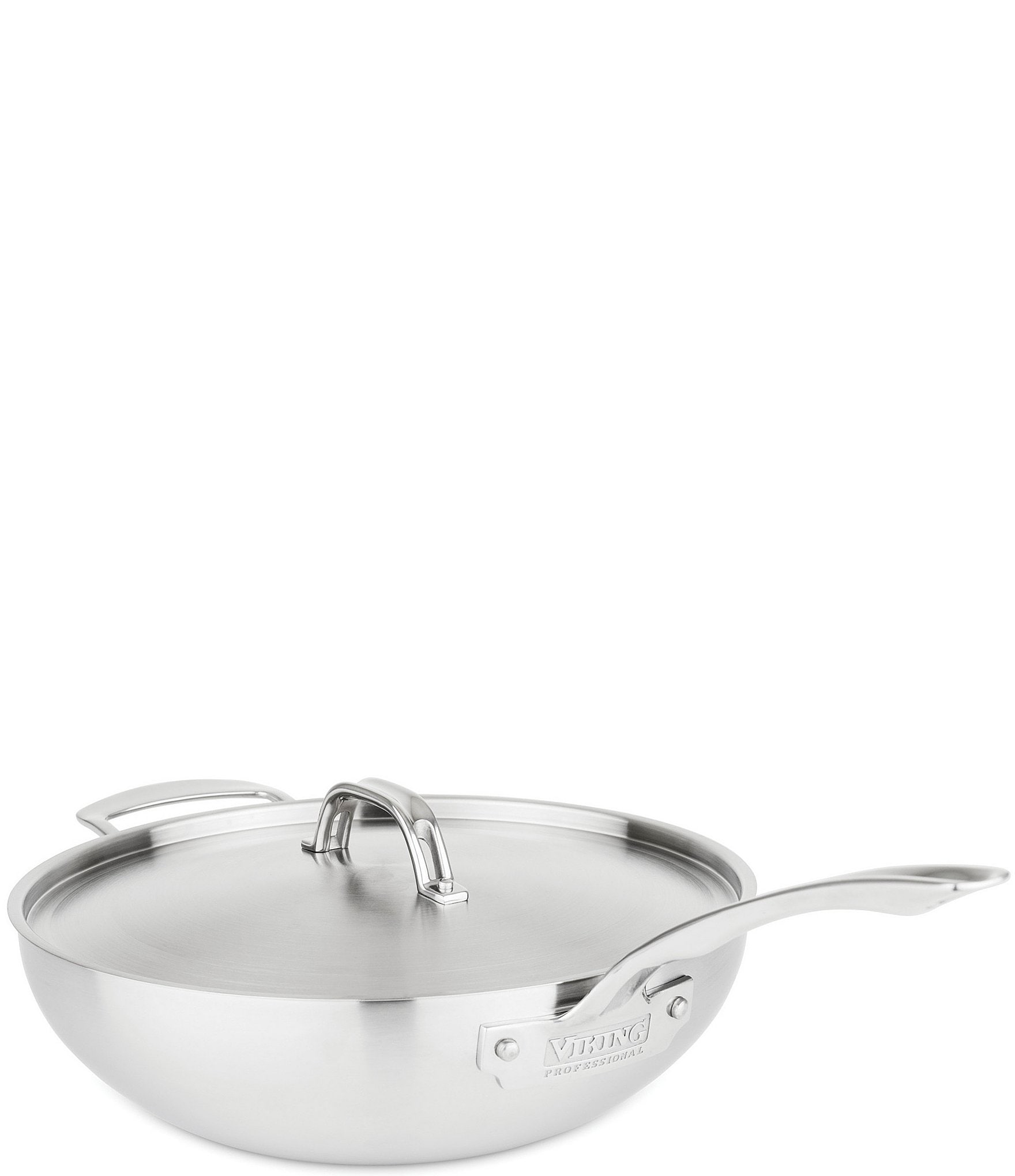 Viking - Professional 5-Ply 6.4-Quart Casserole Pan - Stainless Steel