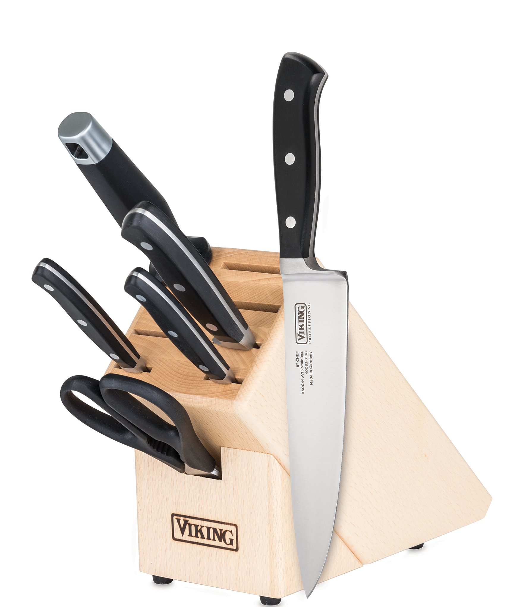 Viking 10-Piece True Forged Cutlery Set with Block