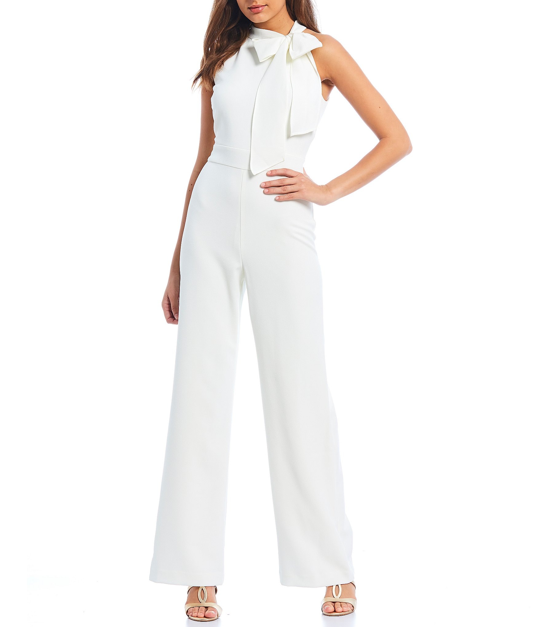 all white pants jumpsuit