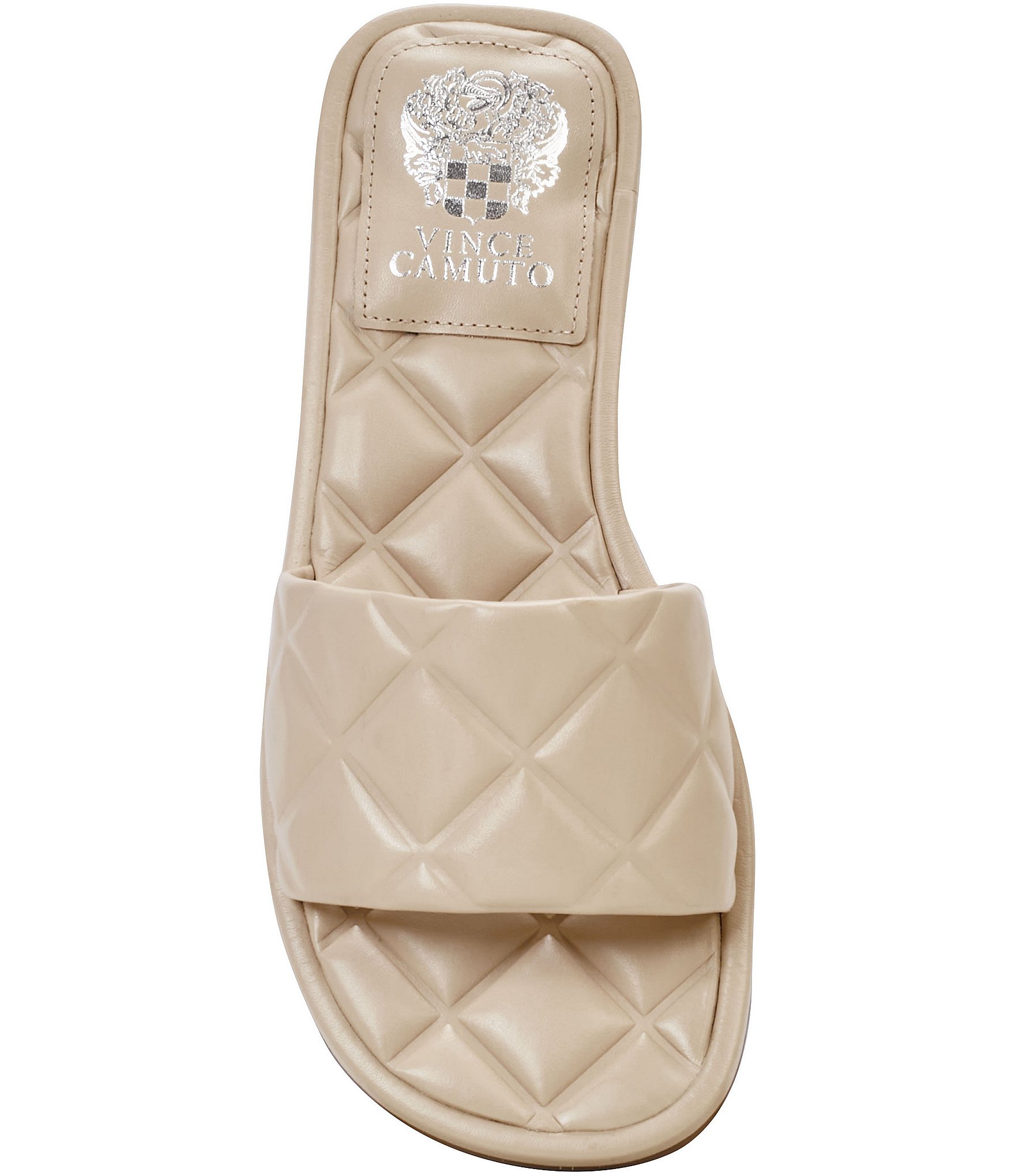 Vince Camuto Brennda Leather Flat Slides