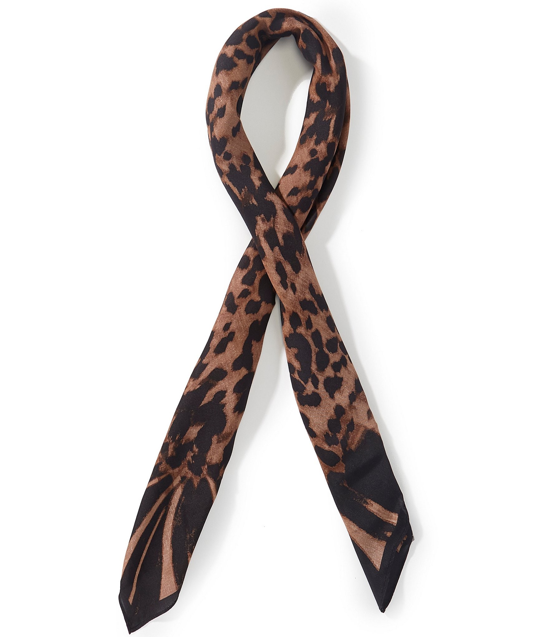 Vince Camuto Cheetah Print Silk Square Scarf