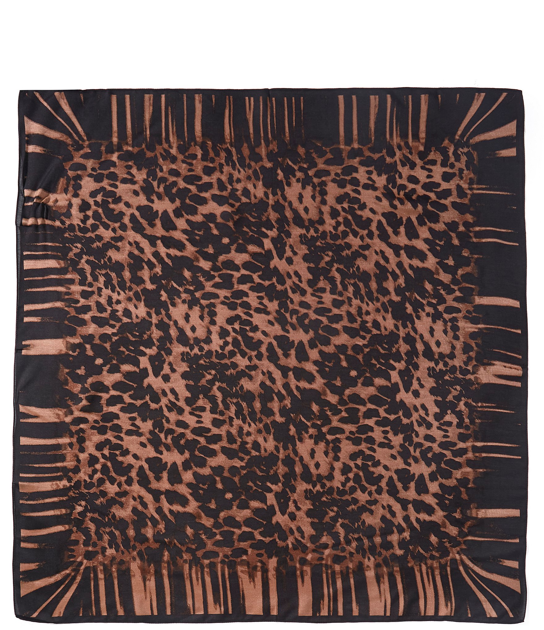 Vince Camuto Cheetah Print Silk Square Scarf