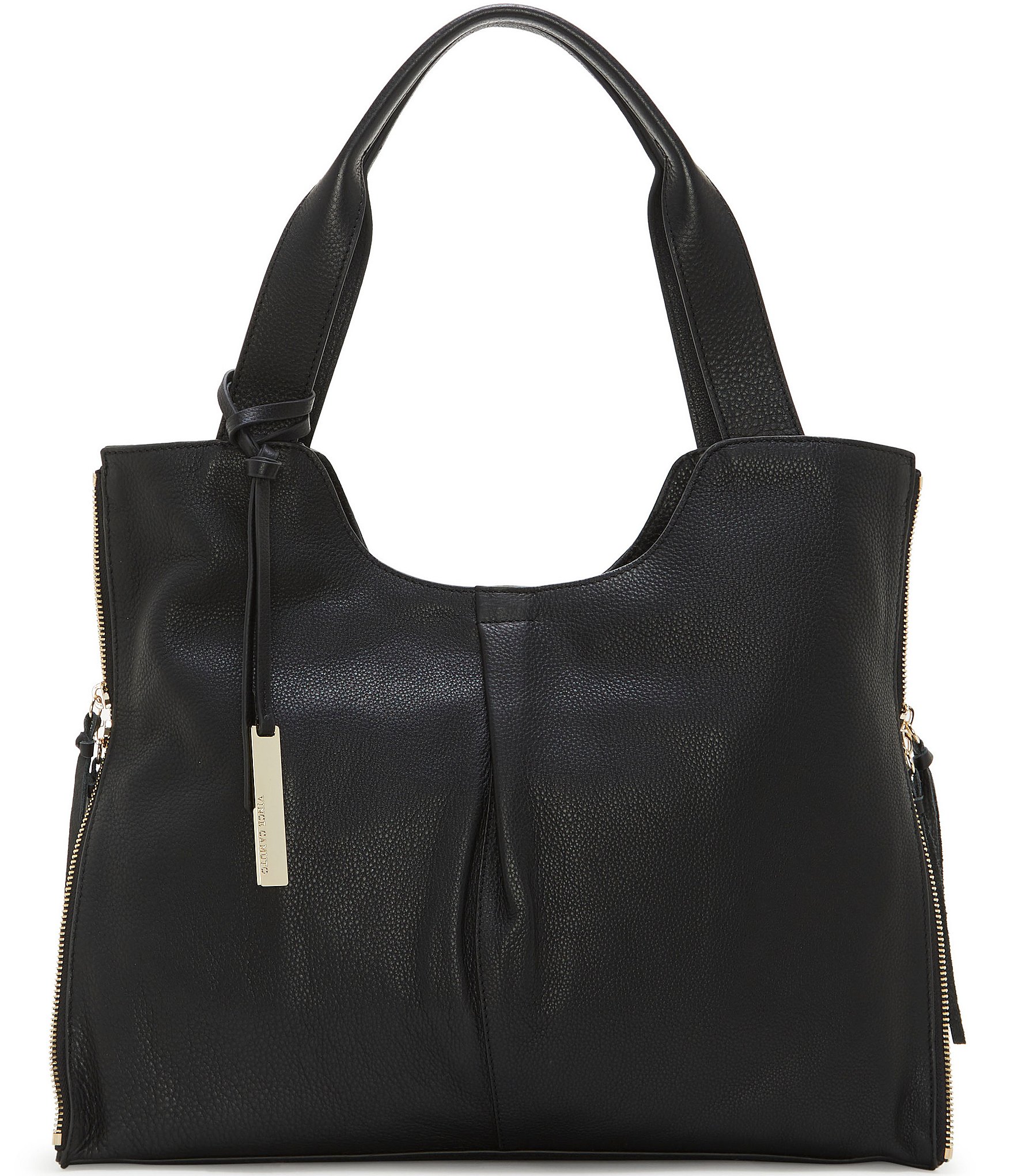  Vince Camuto Leila Perf Tote, Black : Clothing, Shoes