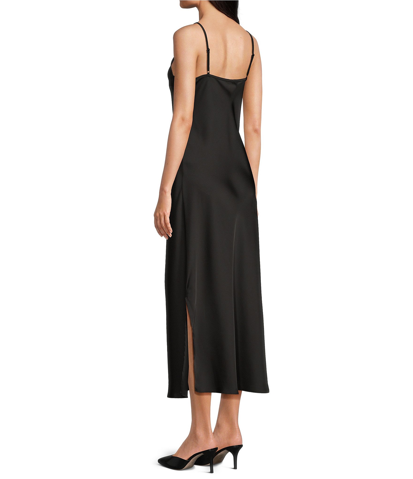 Vince Camuto Crew Neckline Short Sleeve Sweater 2 Piece Slip Dress