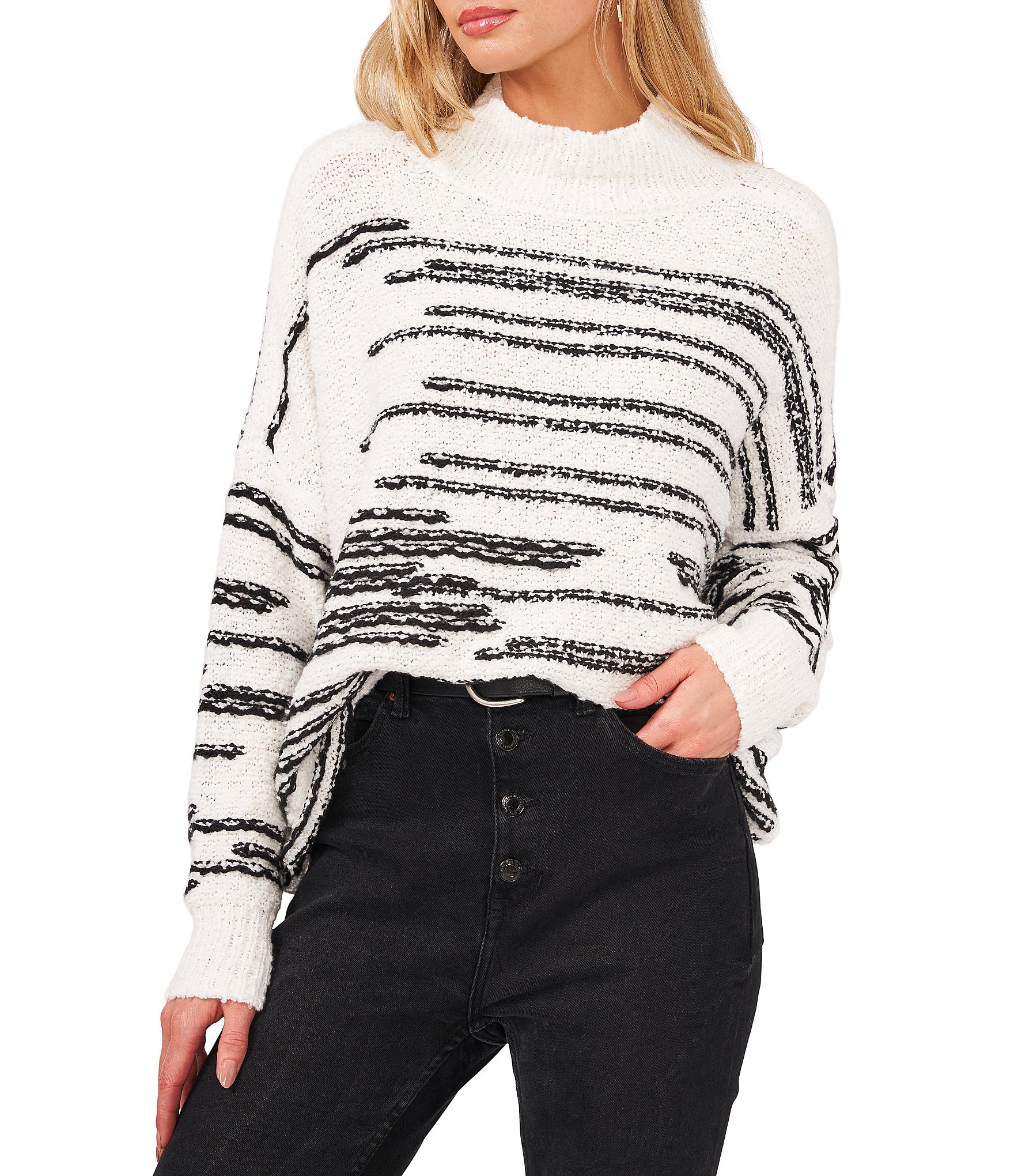 Black And White Sweater