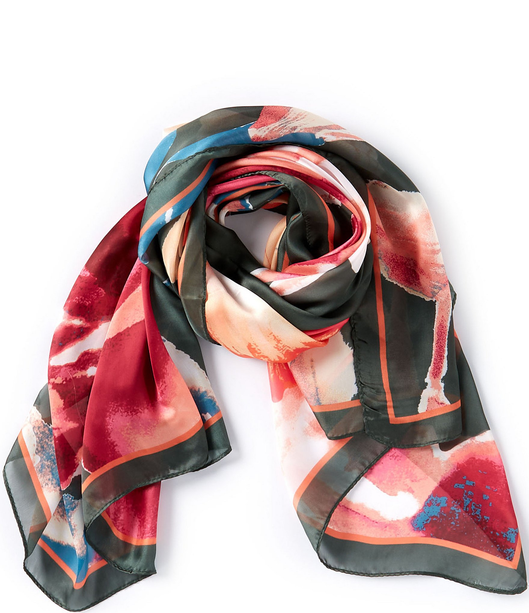 Vince Camuto Exploded Blooms Square Scarf