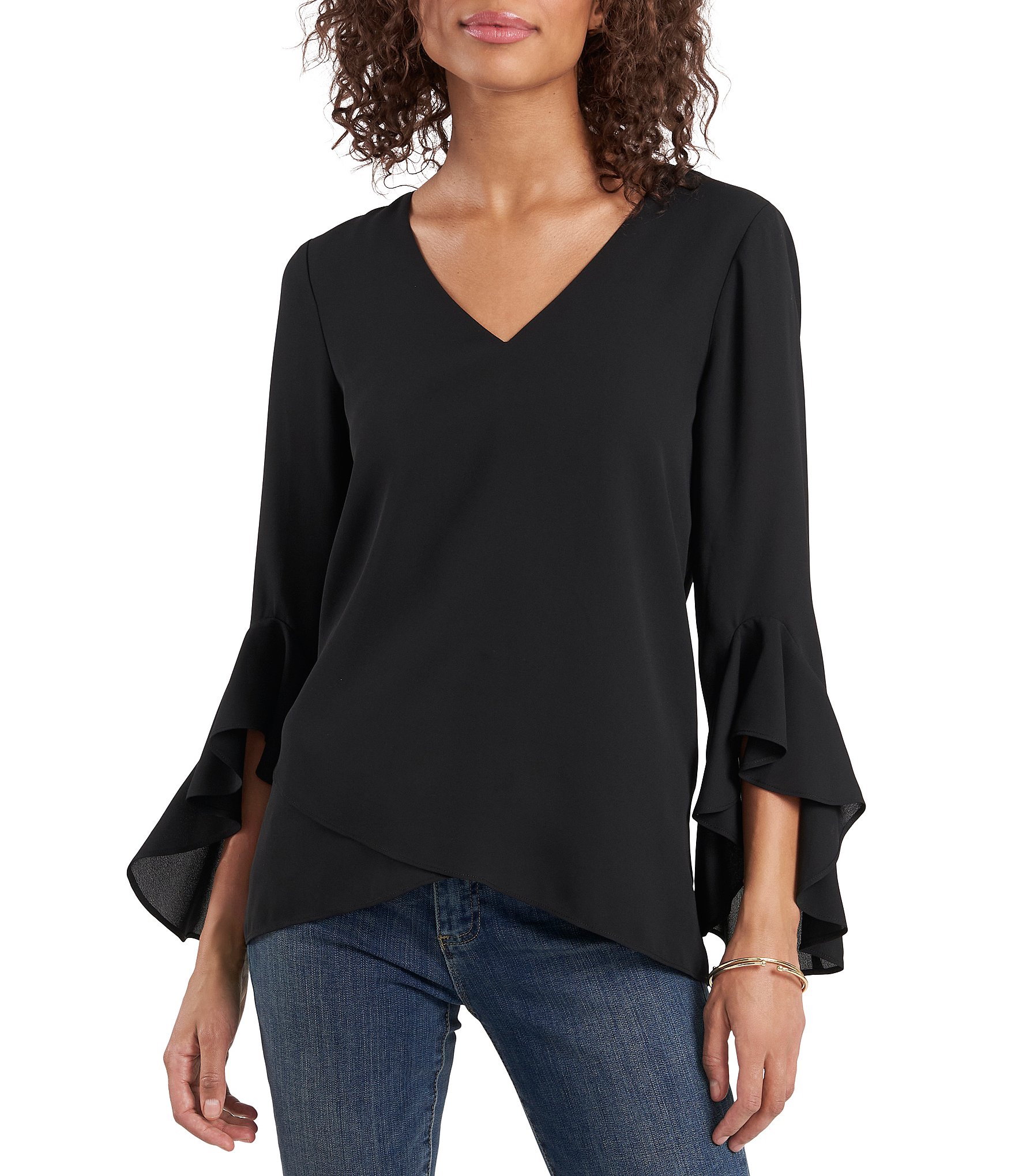 Spanx On Top and in Control Elbow Length Scoop Neck Top, Black UK Size XL