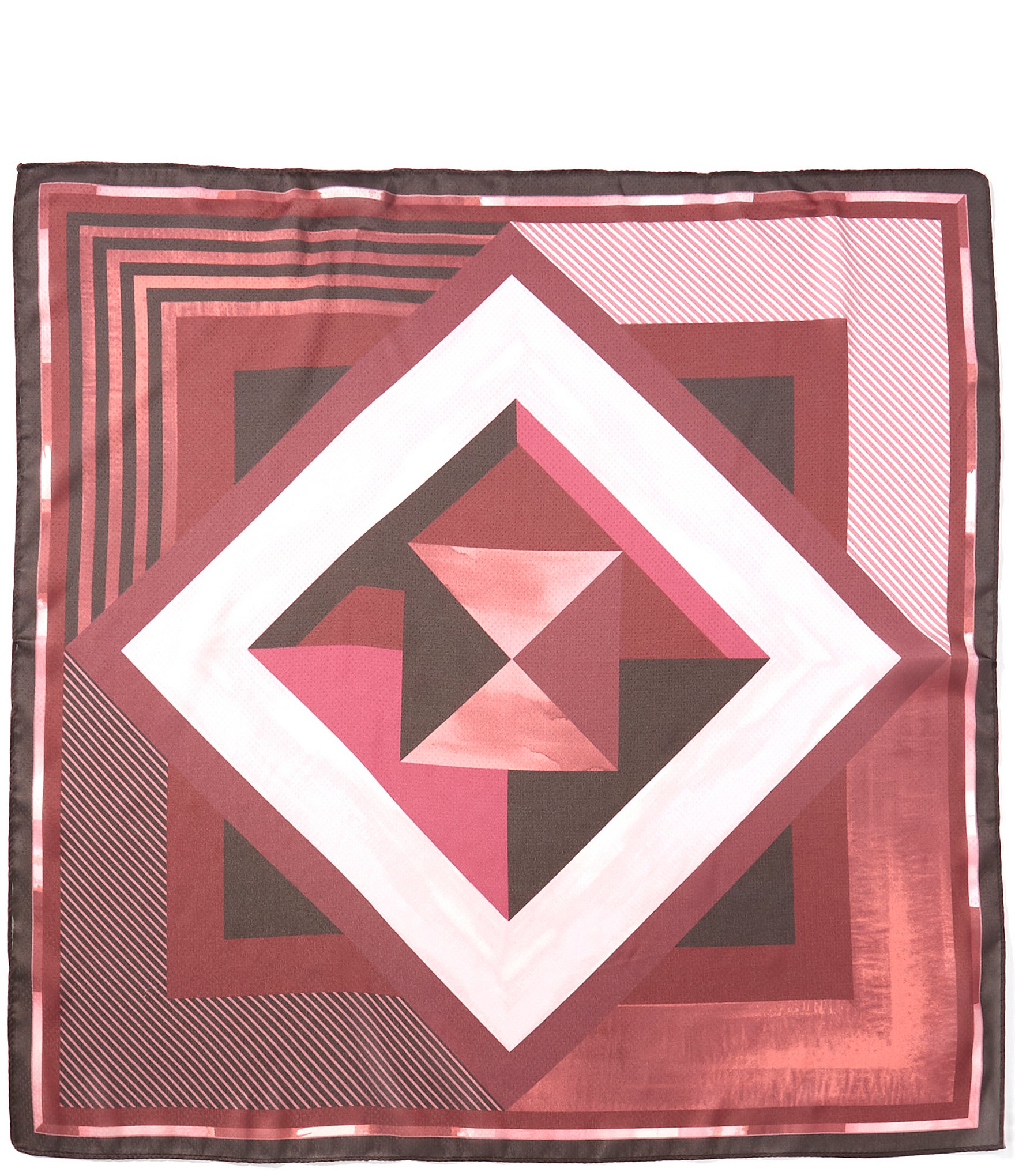 Vince Camuto Geometric Line Small Square Scarf