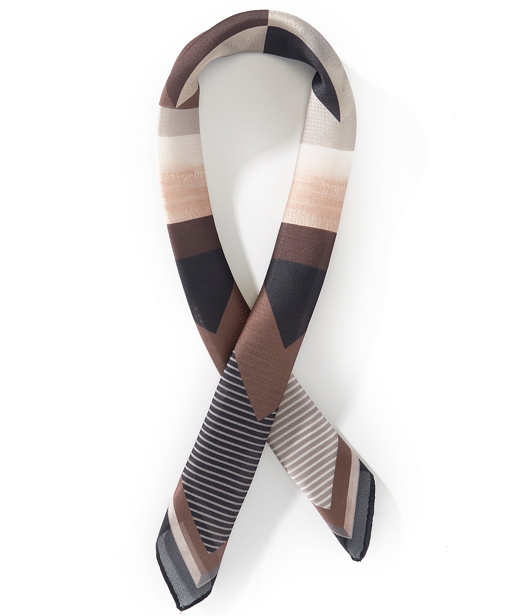 Vince Camuto Geometric Line Small Square Scarf