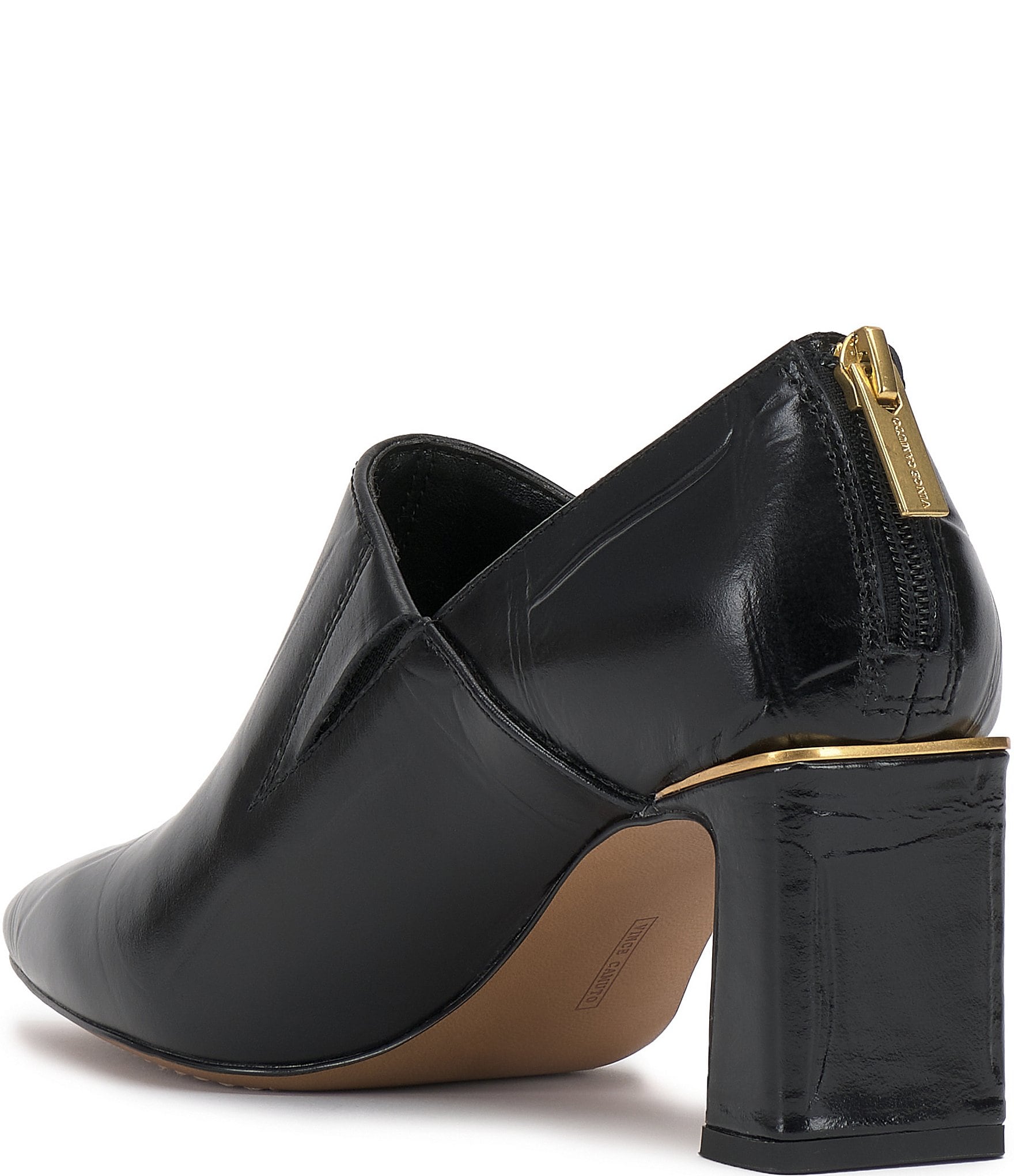 Vince Camuto Haiden Croco Printed Leather Pointed Toe Shooties