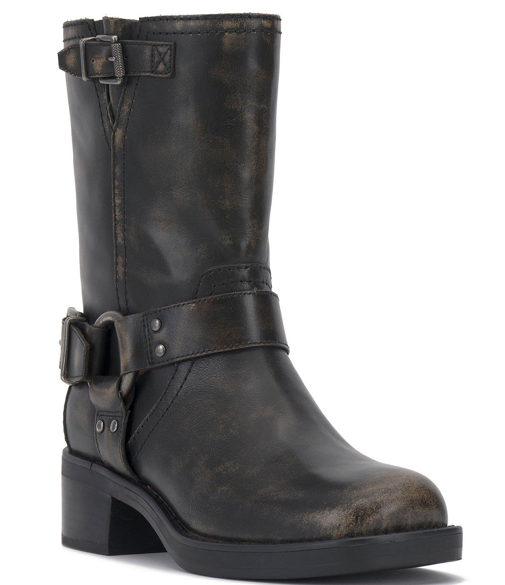 Vince Camuto Kaemie Leather Mid-Calf Boots | Dillard's