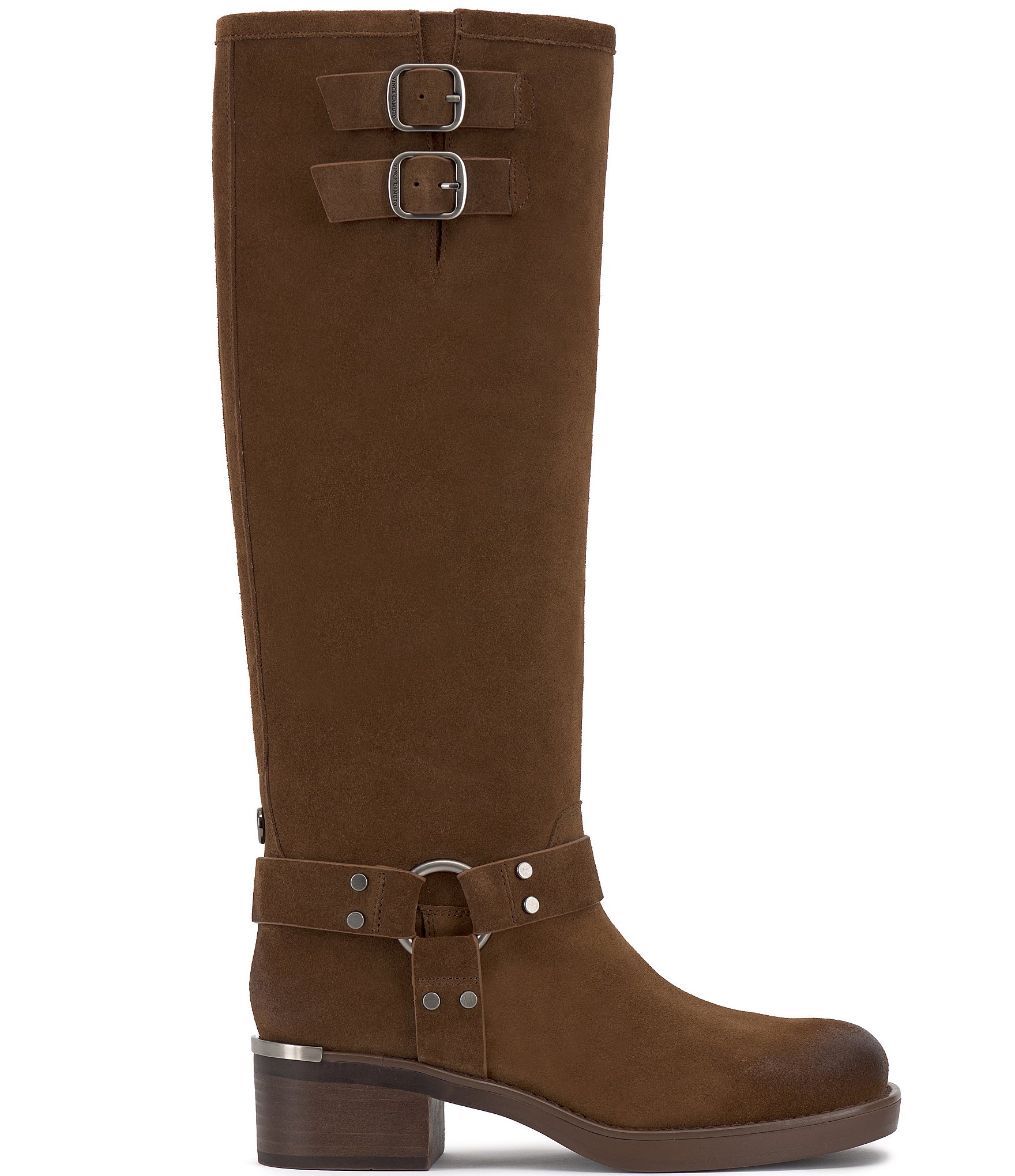 Vince Camuto Kaydin Suede Tall Moto Boots