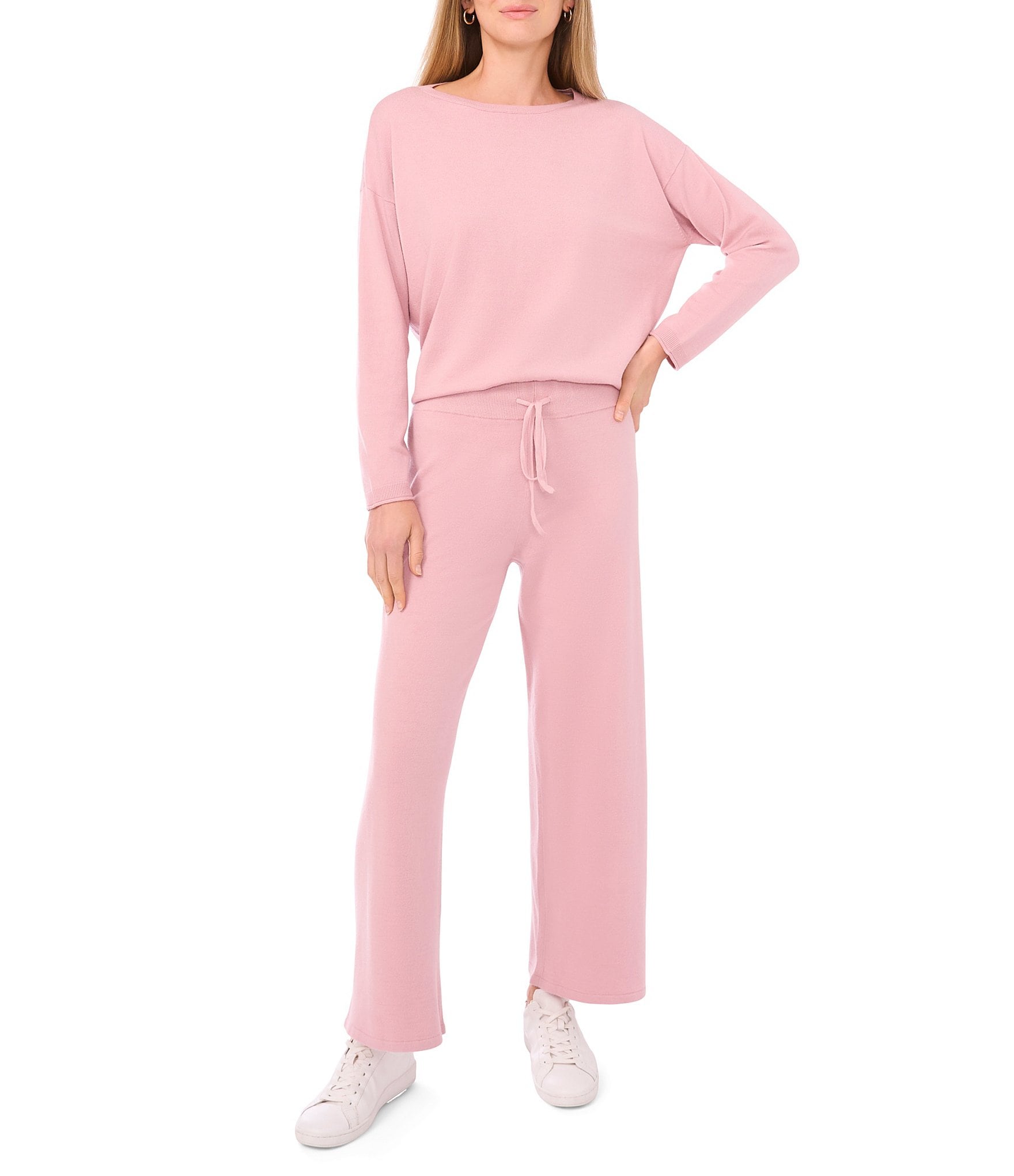 Vince Camuto Coordinating Knit Wide Leg Drawstring Pants